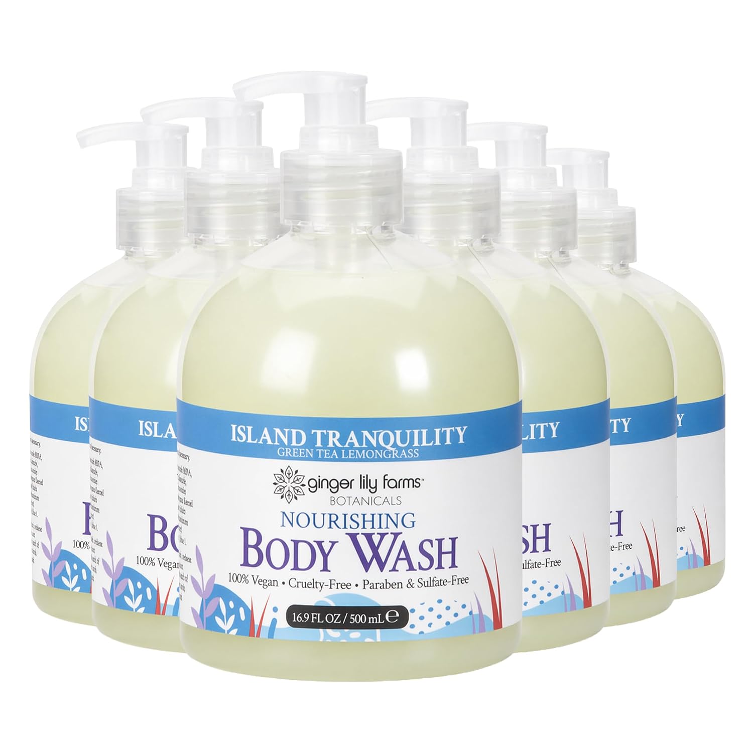 Ginger Lily Farms 1 gal Nourishing Body Wash, Citrus Blend Scent | for Hands, Body & Hair, Moisturizing Wash, Salon Wash, Spa Cleanser, Salon & Spa Essentials, Manicure & Pedicure Supplies