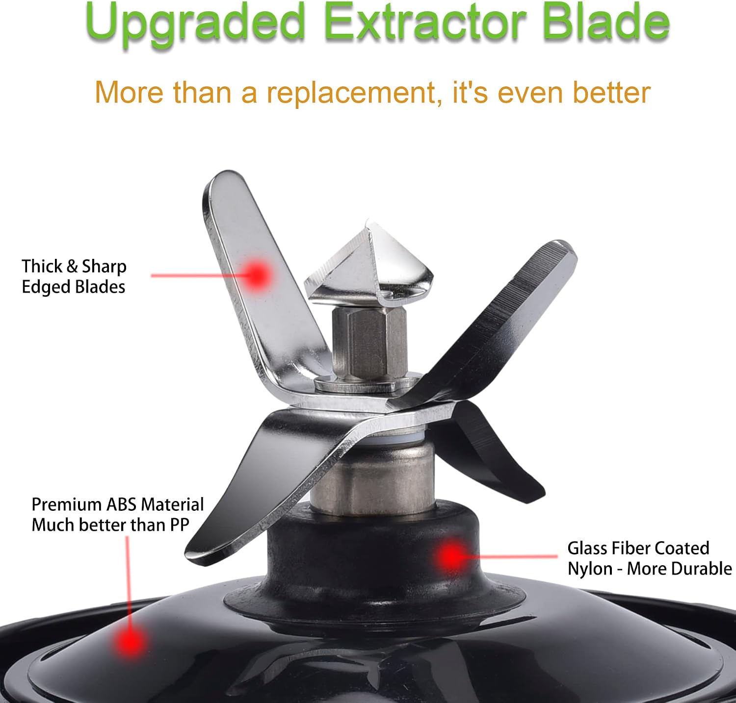 Blender Cups Fit for Ninja, Replacement Parts 16OZ Cups with Lids