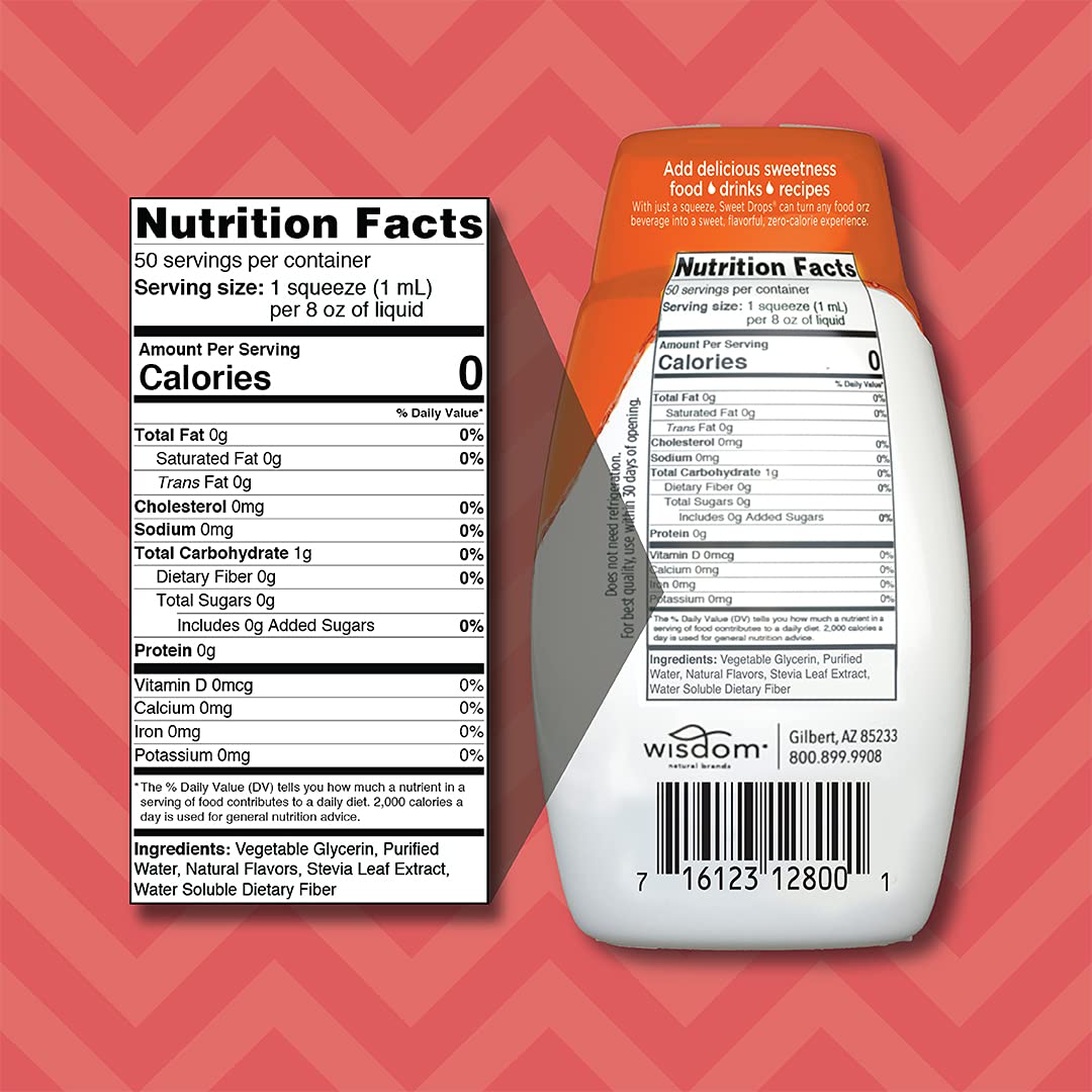 SweetLeaf Stevia Drops Liquid Sweetener, Variety Pack - 1.7 Fl Oz, 4 Pack | Sweet Drops, Stevia Leaf Extract, Zero Calorie, No Erythritol, Sugar Substitute