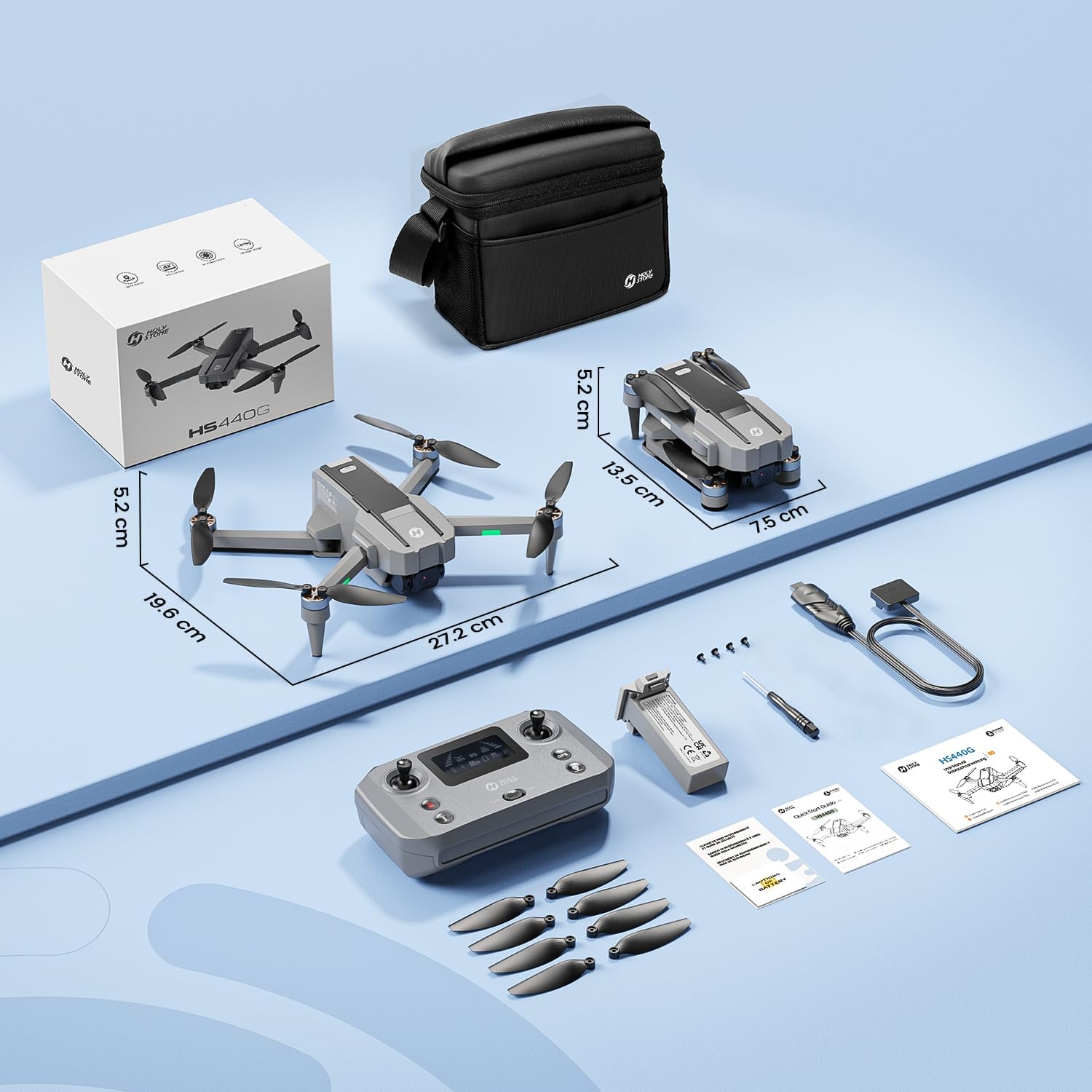 Holy Stone HS440 Foldable FPV Drone with 1080P WiFi Camera for Adult Beginners and Kids