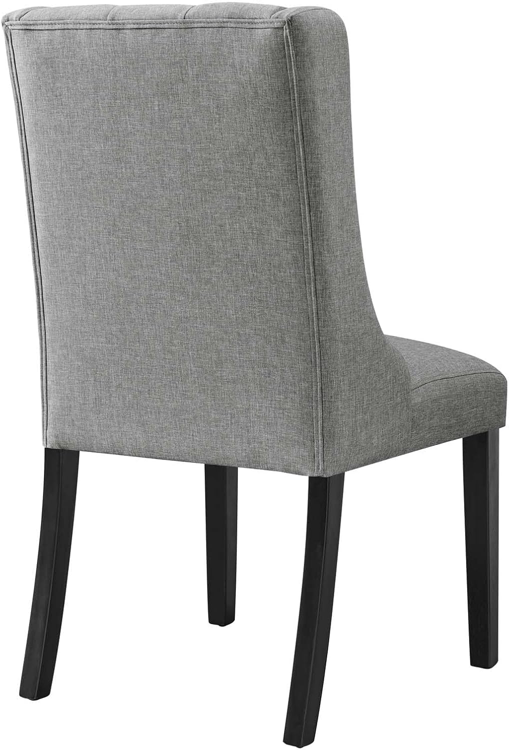 Modway Baronet Modern Tufted Upholstered Fabric Parsons Kitchen and Dining Room Chair in Beige