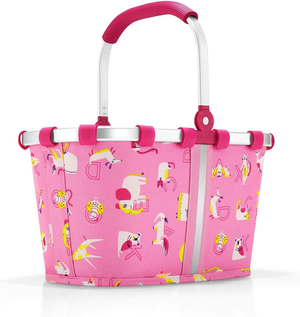 reisenthel Carrybag XS Kids, Extra Small Collapsible Basket, ABC Friends Pink