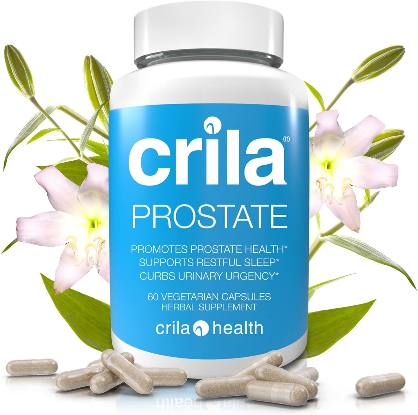 CRILA Saw Palmetto Alternative | Natural Crinum Latifolium Prostate Dietary Supplement I 2 Month Supply | Nighttime Prostate for Men*, Mens Sleep* | Patented Prostate Support