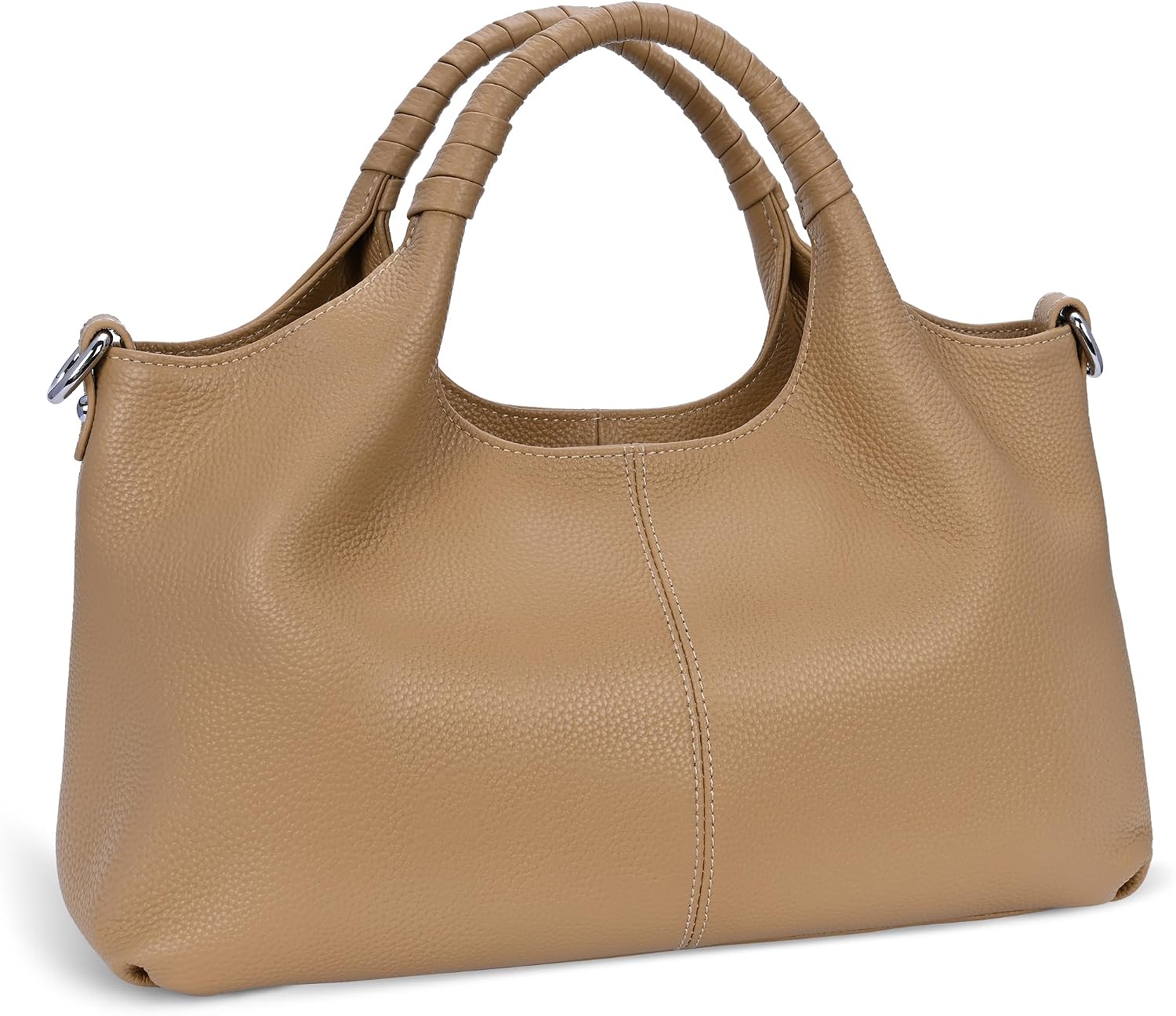 Iswee Leather Satchel Women Purse and Handbag Crossbody Shoulder Bag Hobo | Genuine Cowhide Leather Tote Top Handle Bag Soft & Durable Medium Size Bags with Detachable Multiple Pocketbooks Trendy