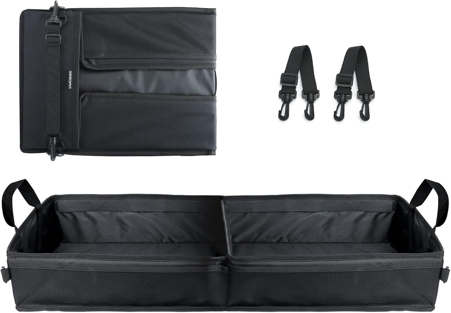 GEEDAR Under Seat Storage Truck Tool Box Organizer for Truck Underseat Storage Ford F150 F250 F350 Chevy Silverado Accessories (2 Compartment for
