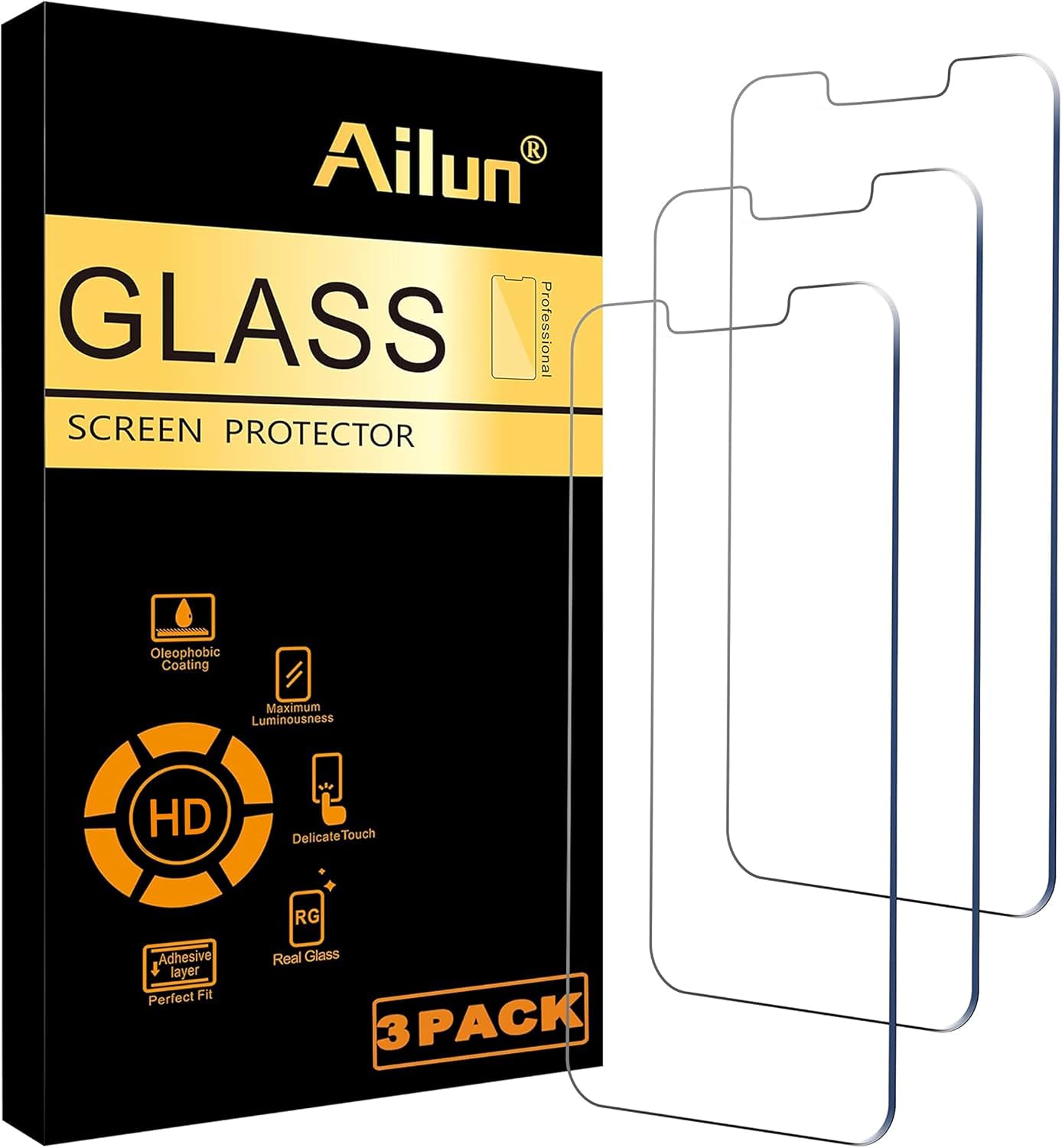 Ailun 3 Pack Screen Protector for iPhone 12 Mini 2020