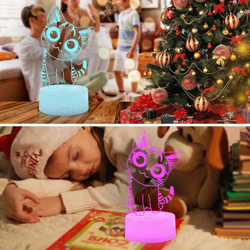 i-CHONY Dinosaur Toy T-Rex 3D Night Light for Kids, 16 Colors Dimmable Dinosaur Led Light with Remote & Smart Touch