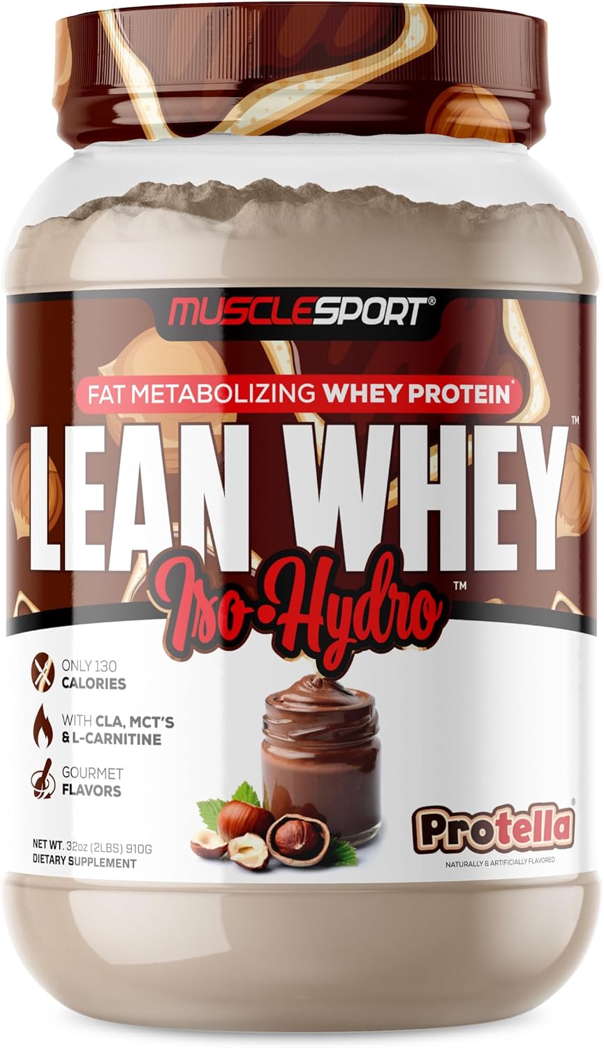 Musclesport Lean Whey Revolution™ Protein Powder - Whey Protein Isolate - Low Calorie, Low Carb, Low Fat