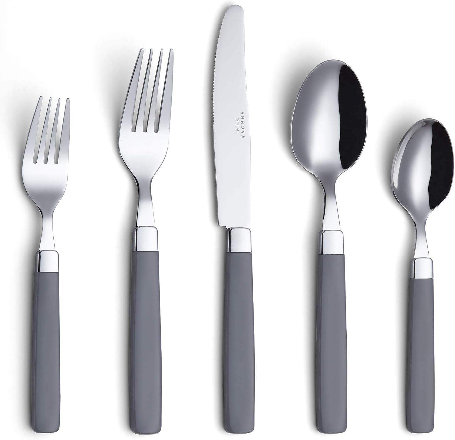 ANNOVA Silverware Set Stainless Steel Colorful Tableware Kitchen Flatware Set Utensils, Includes Dinner Knives, Forks, Spoons