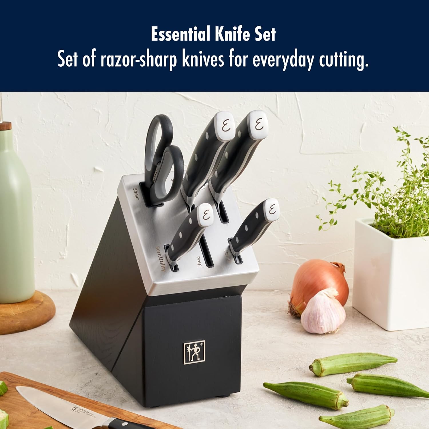 Henckels x Emeril, Nola Self Sharpening 7-Pc Knife Set