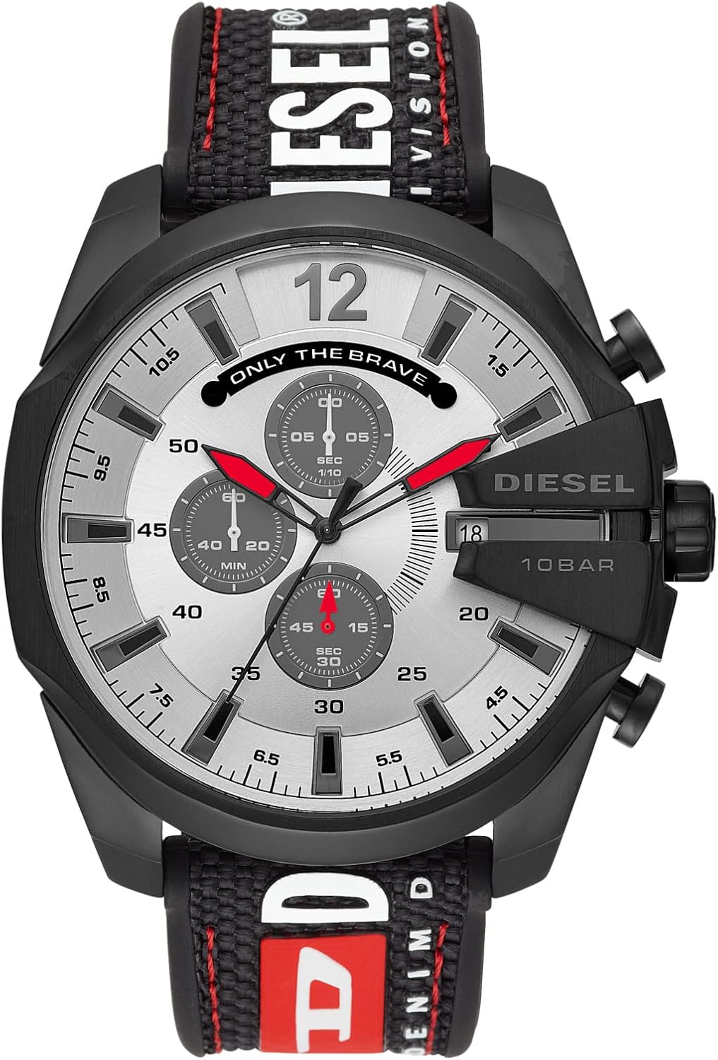 Diesel Mega Chief Watch for Men, Chronograph Men's Watch