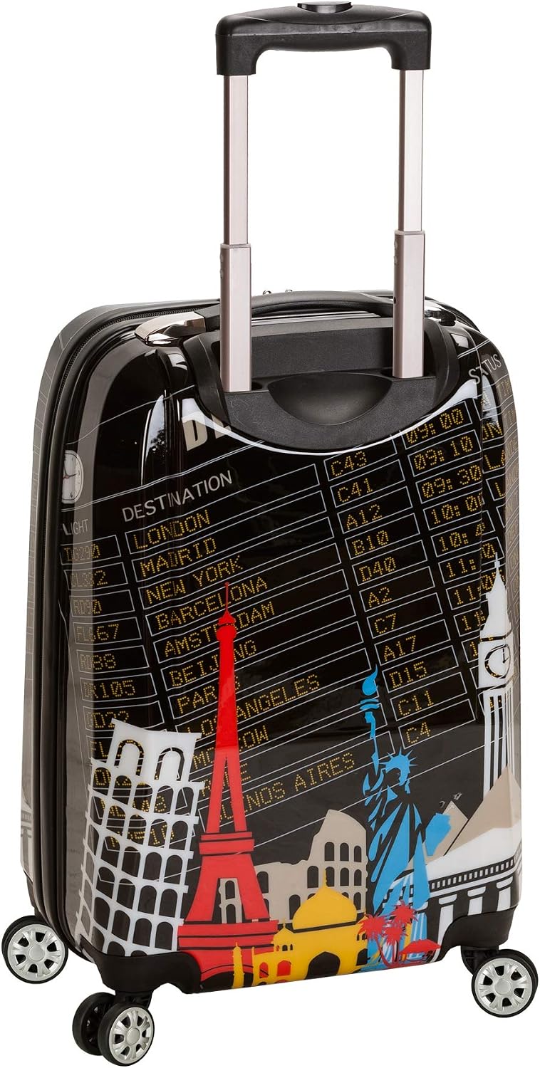 Rockland Departure Hardside 2 Piece Spinner Wheel Luggage, (20"/28"), Departure