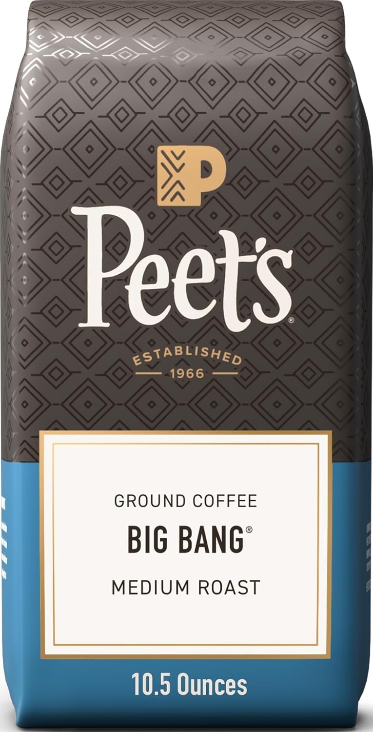 Peet's Coffee Ground Coffee Medium Roast, Big Bang, 18 Ounces
