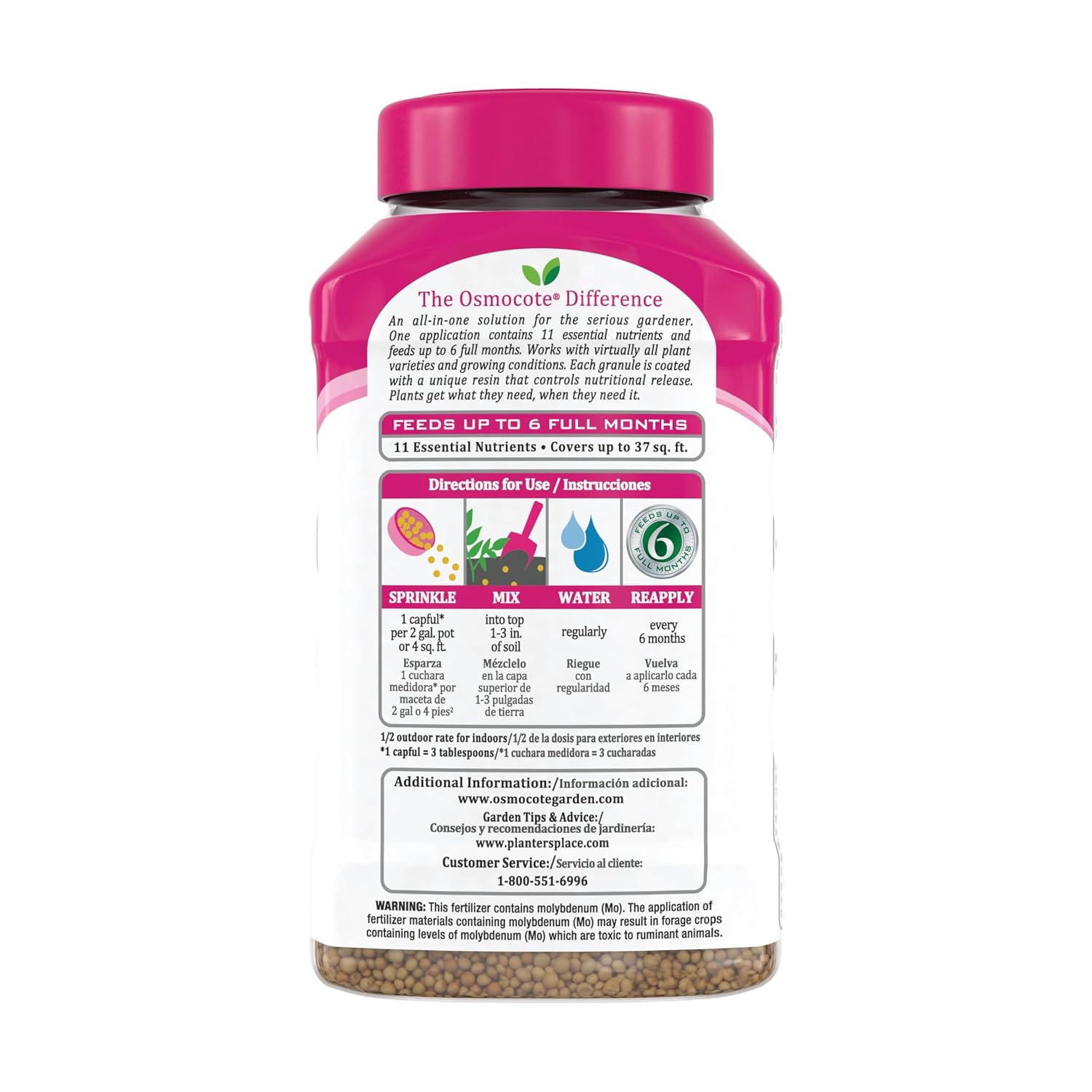 Osmocote Smart-Release Plant Food Flower & Vegetable, 4.5 lb. | For Edible Plants, Seasonal Vegetables, Fruits, Flowers, Herbs and More