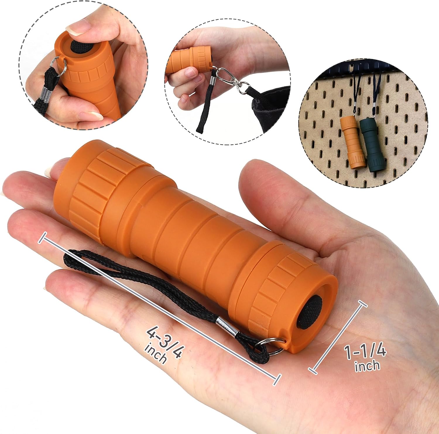 10-Pack Mini LED Flashlight Set | Super Bright Small Flashlights, 30 AAA Batteries are Pre-Installed, Ideal for Teaching, Camping and Emergency