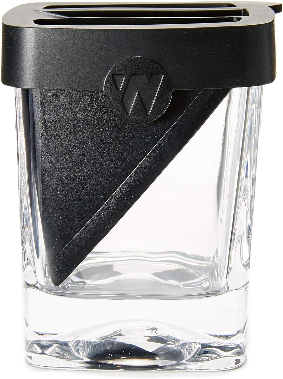 Corkcicle Whiskey Wedge - Premium Old Fashioned Glass with Silicone Ice Mold - For Bourbon, Scotch, & Spirits - Great Gift for Dad - Perfect for the Holidays - 9 oz