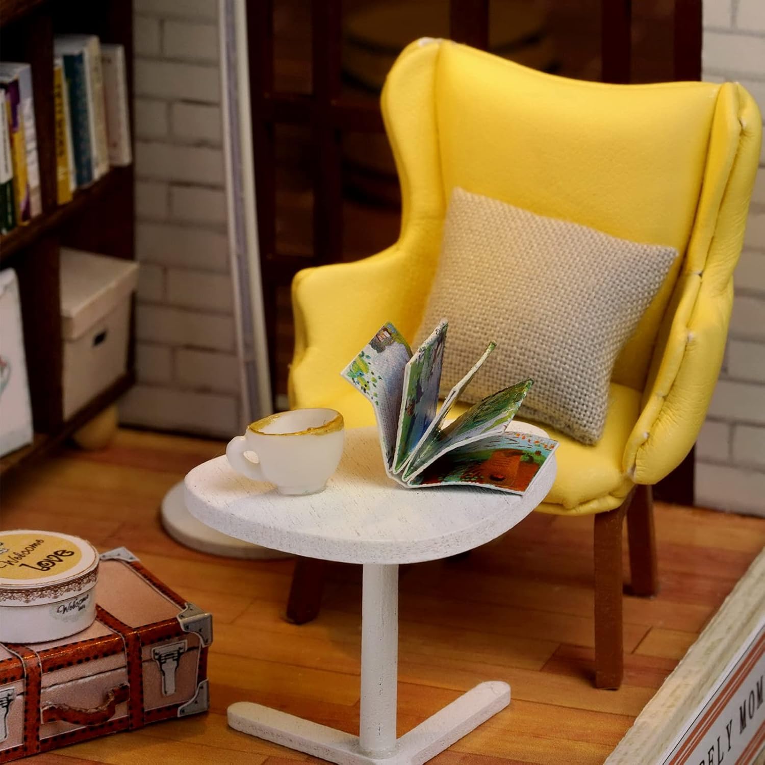 CUTEROOM DIY Doll Room Miniature Furniture Wooden House Kit-Study Room