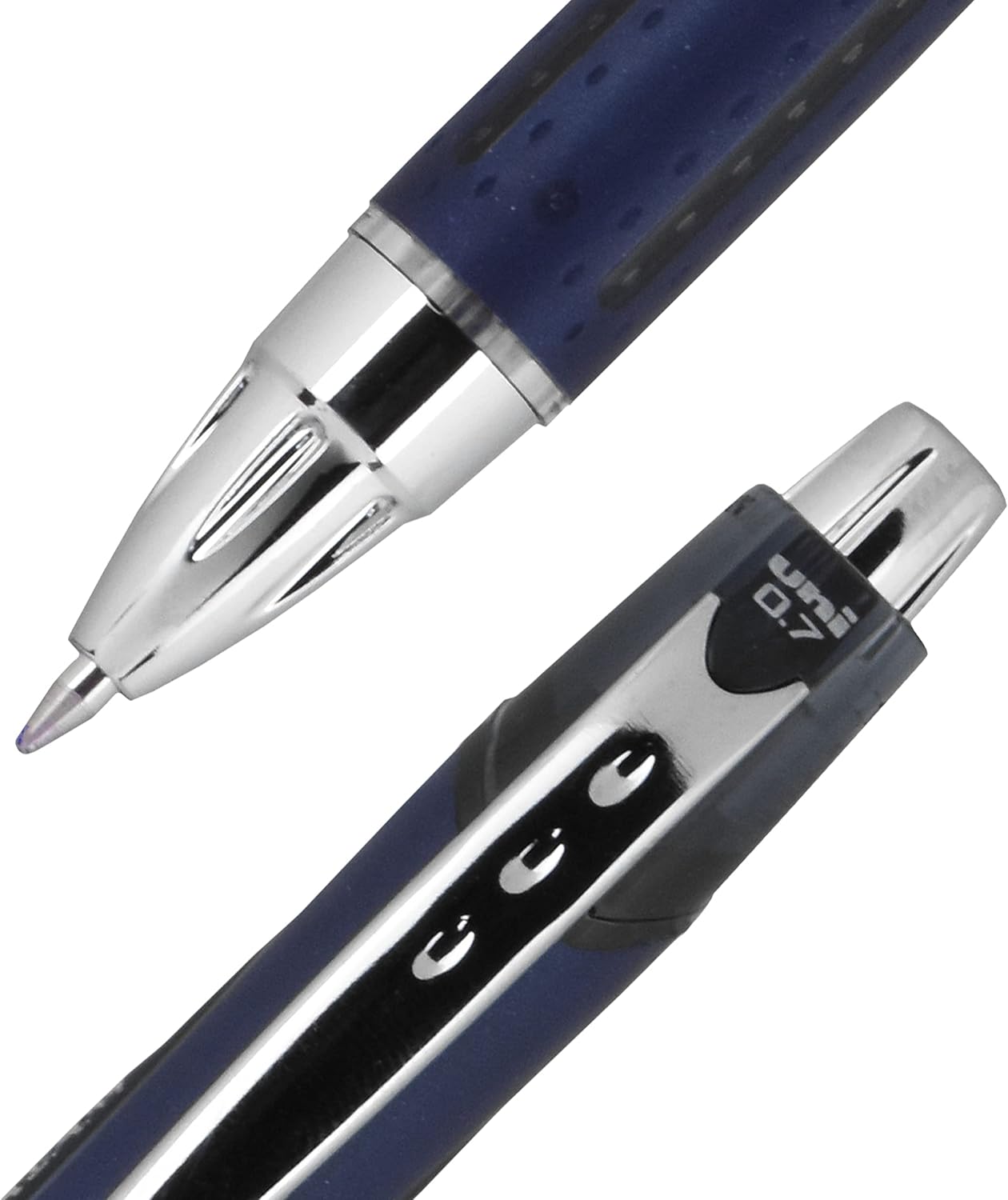 uniball™ Jetstream RT Ballpoint Pens, Black Ink, 0.7mm Fine Point, 3 Count | Retractable, Smooth Writing, Quick-Drying, Smear-Resistant, uni Super Ink™