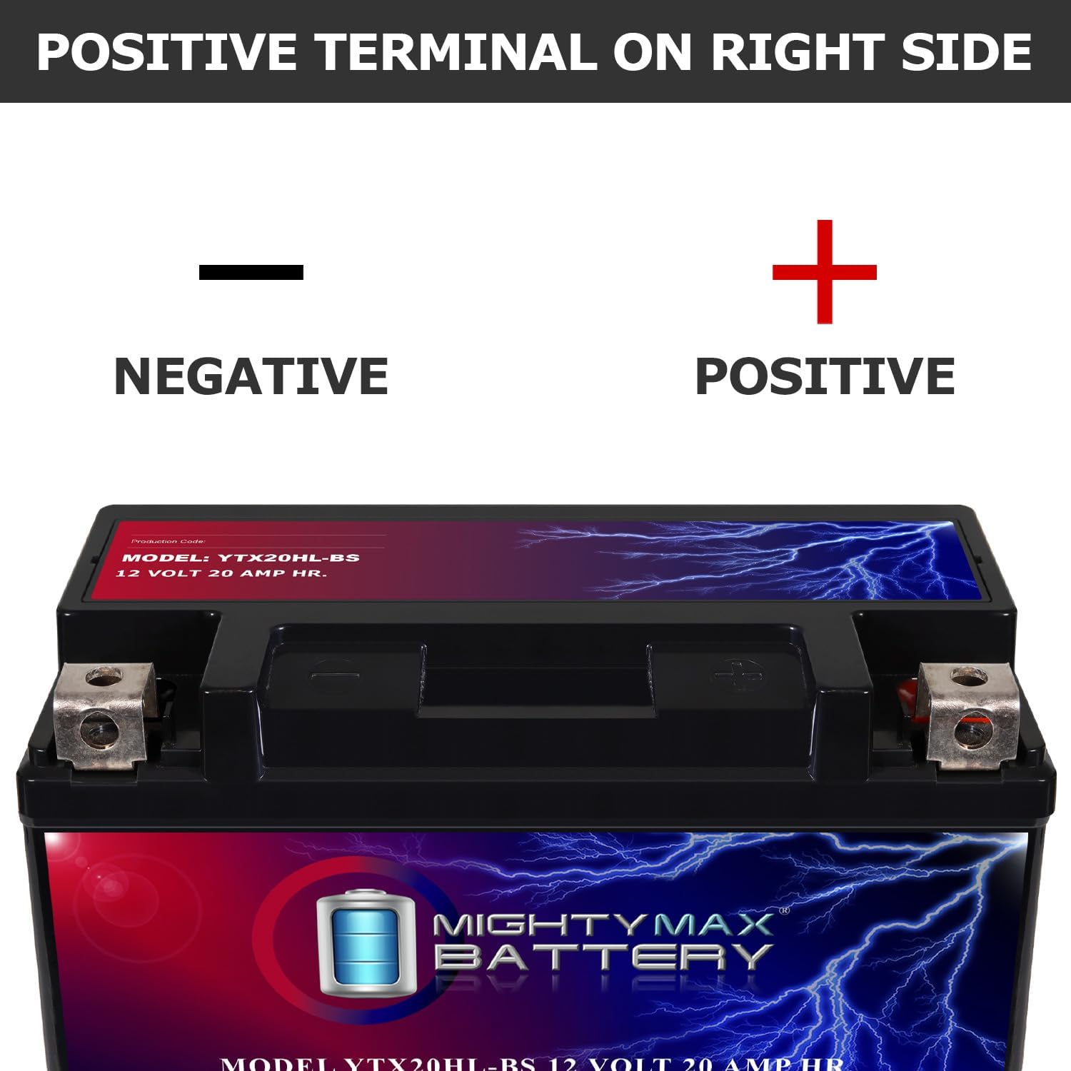Mighty Max Battery YTX14-BS - 12 Volt 12 AH, 200 CCA, Rechargeable Maintenance Free SLA AGM Motorcycle Battery