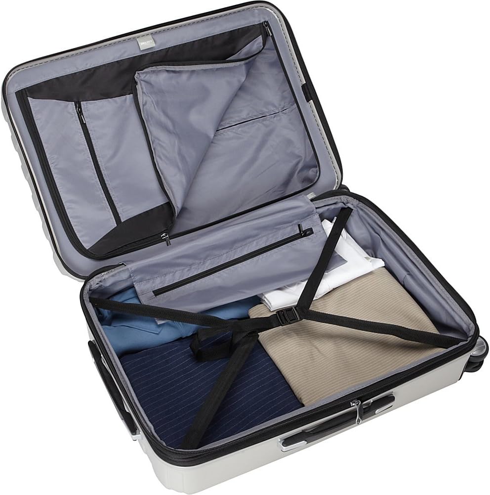 DELSEY PARIS Titanium Hardside Expandable Luggage with Spinner Wheels Carry-On Luggage, Graphite, Carry-On 19 Inch