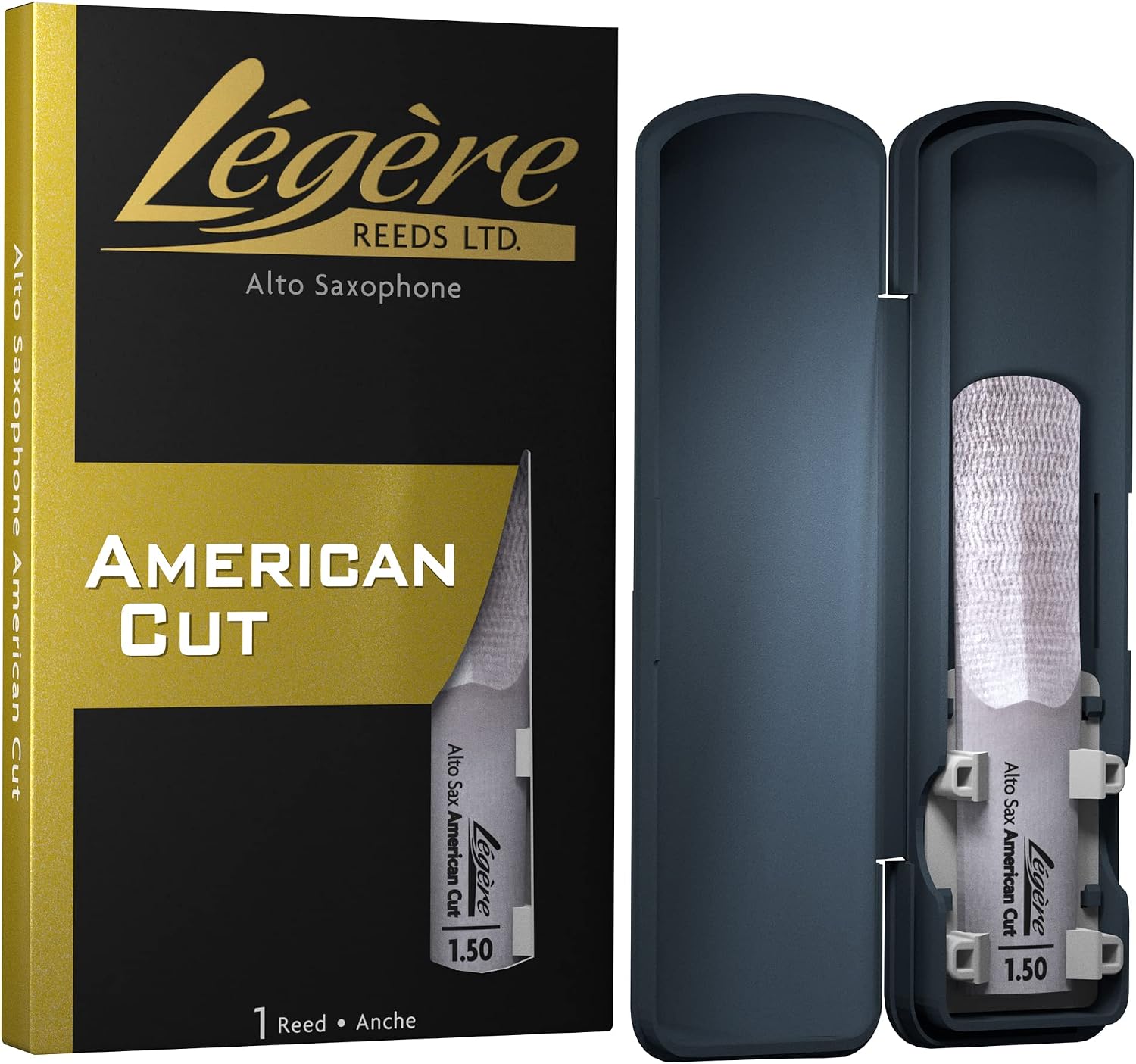 Légère Reeds - Alto Saxophone Reed, American Cut, Strength 2.50 (ASA2.50) - Premium Synthetic Woodwind Reed