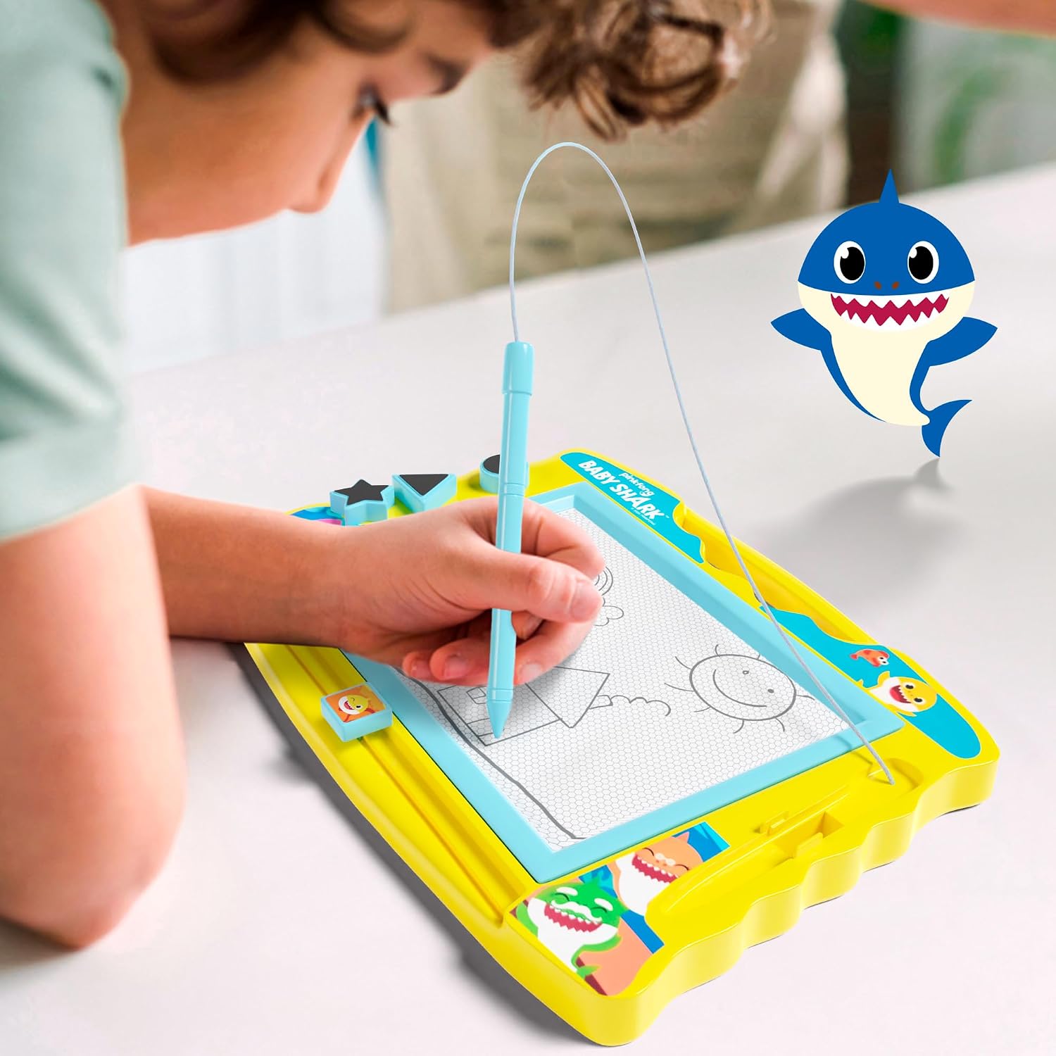 Lollipop PAW Patrol Magnetic Drawing Board with Stylus and 3 Stamps, for Girls or Boys (Pink)…