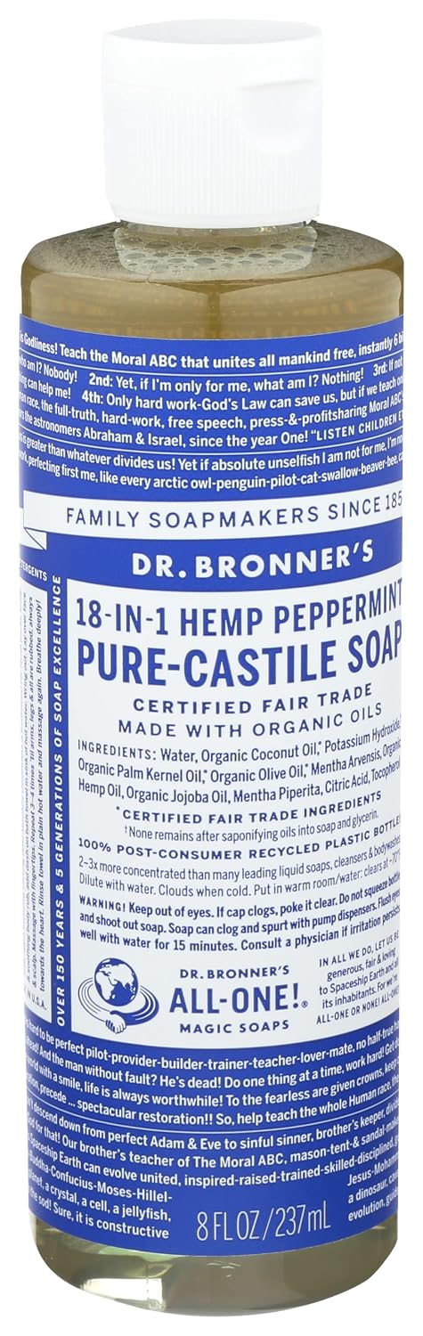 Dr. Bronner's Dr. Bronner Hemp Peppermint Pure Castile Oil Made with Organic Oils Certified - 25 Oz, 1count