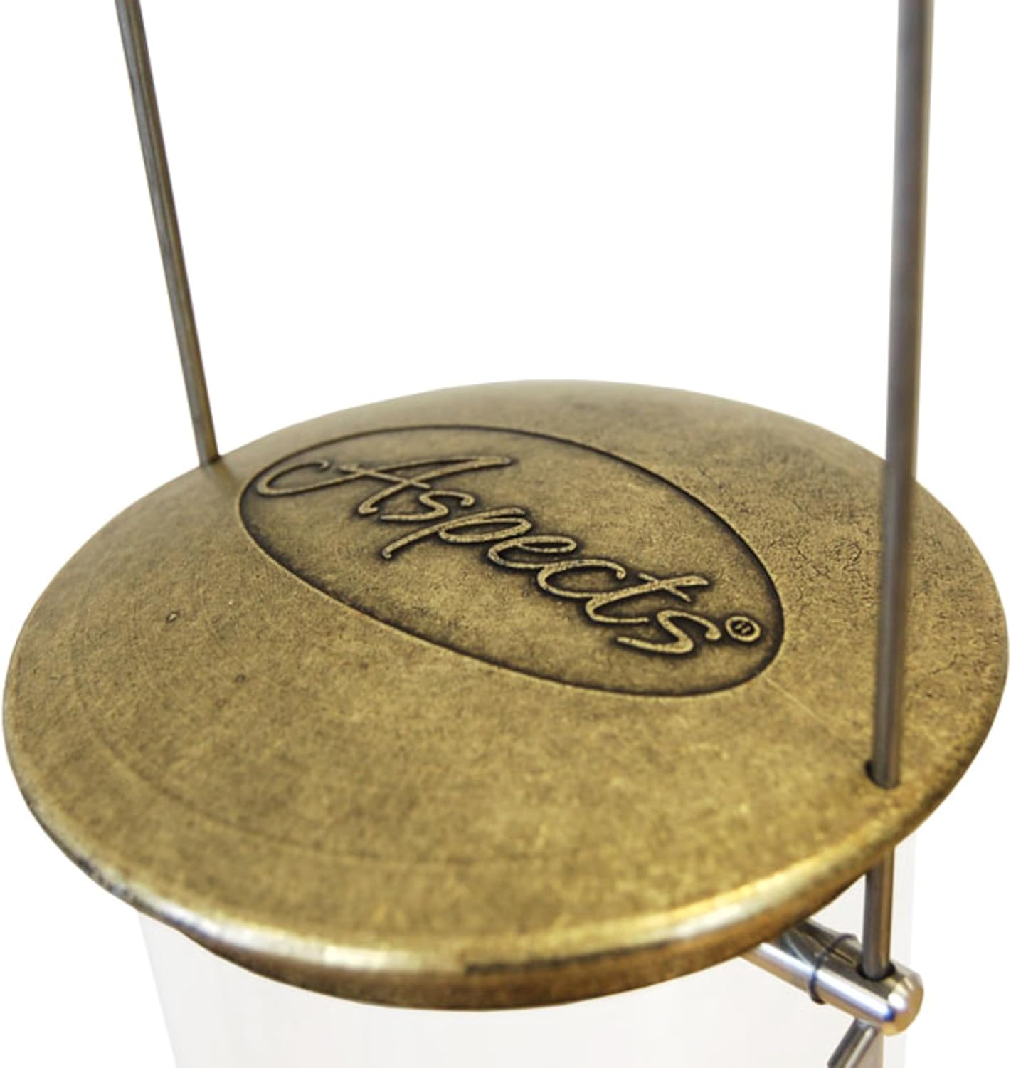 Aspects 420 Antique Brass Quick Clean Big Tube Feeder, Large, Brown/A