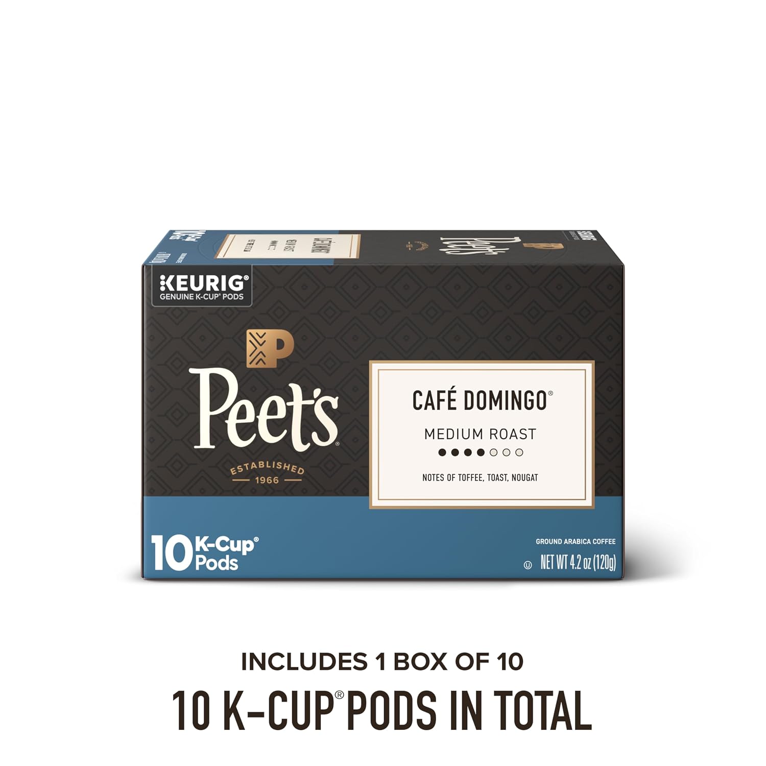 Peet's Coffee, Medium Roast Keurig K-Cup Pods, 100% Arabica Coffee - Big Bang 60 Count (6 Boxes of 10 K-Cup Pods)