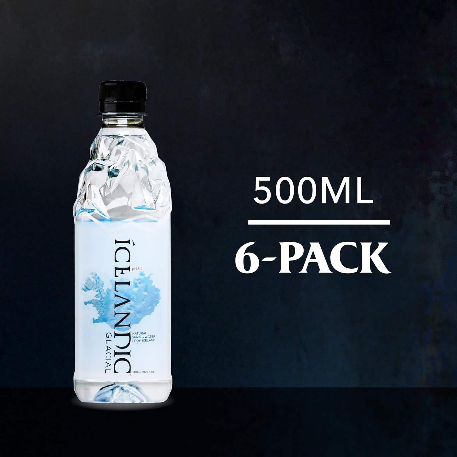 Icelandic Glacial Natural Spring Alkaline Water, 16.9 Fl Oz (Pack of 24) | Natural Spring Alkaline Water