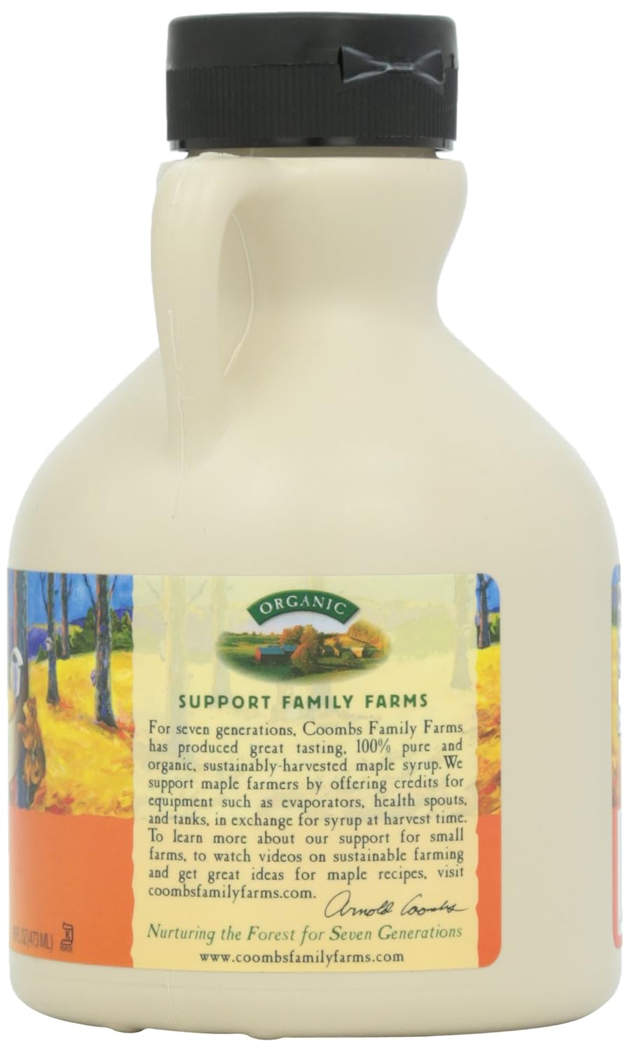 Coombs Family Farms 100% Pure Organic Maple Syrup Grade A Amber Rich, 8 Fl Oz