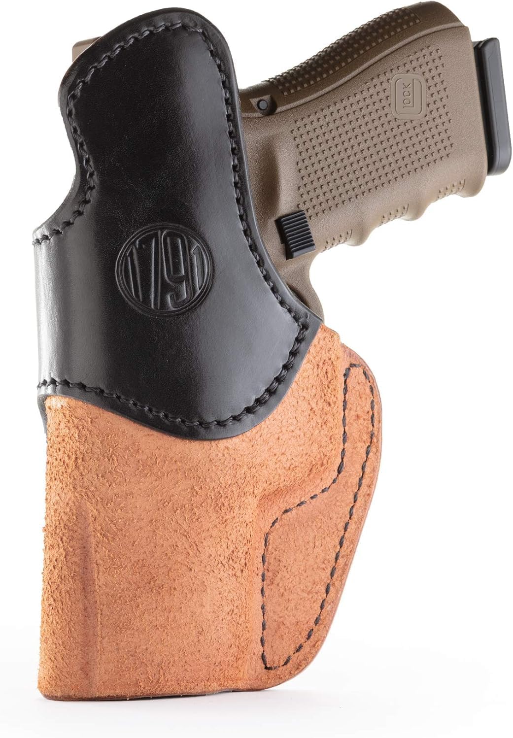 1791 Gunleather Rigid IWB Holster Fits Glock 19, 19X, 17, 22, 23, 26, 27 | Right-handed holster also fits S&W Shield 2.0, Ruger SR9c, Sig P320c, P239, M18, Springfield XDS, CZ P10S, Glock 31, 33, 44
