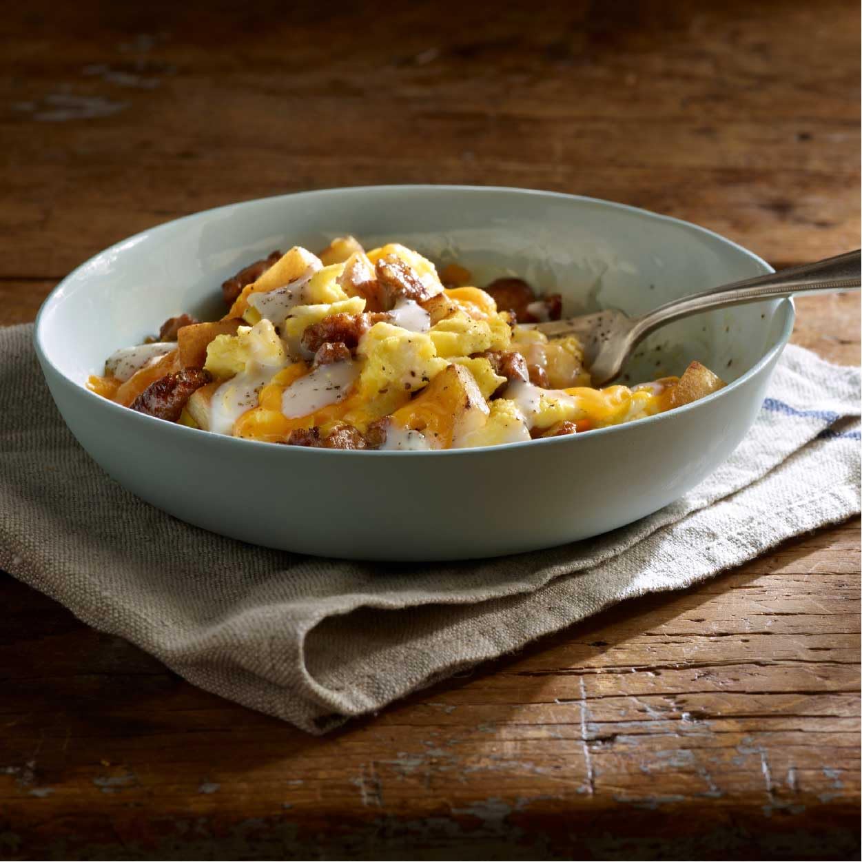 Jimmy Dean Country Gravy Sausage and Cheddar Potatoes and Egg Breakfast Bowl, 7 Ounce -- 8 per case.