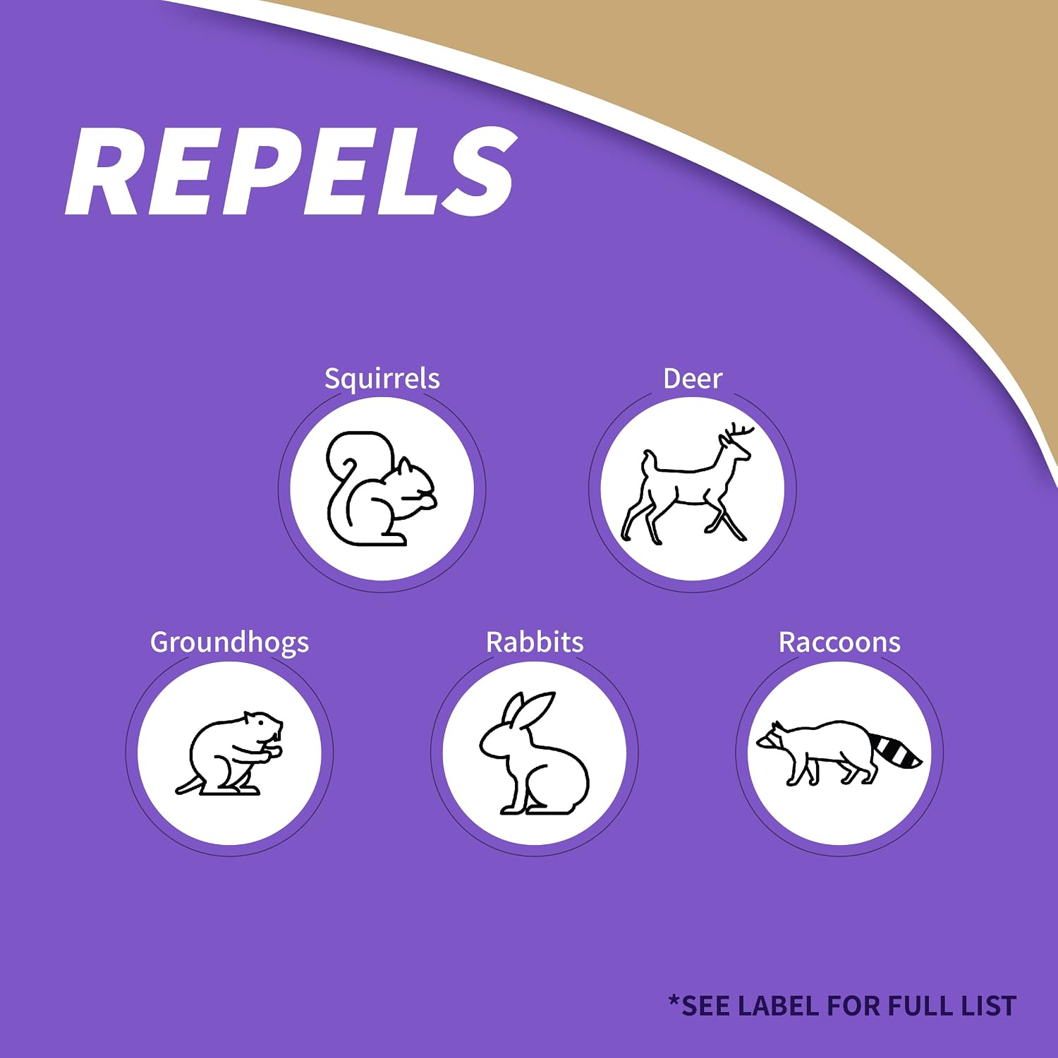 Bonide Repels-All Animal Repellent Granules, 6 lbs. | Ready-to-Use Deer & Rabbit Repellent, Deter Pests from Lawn & Garden