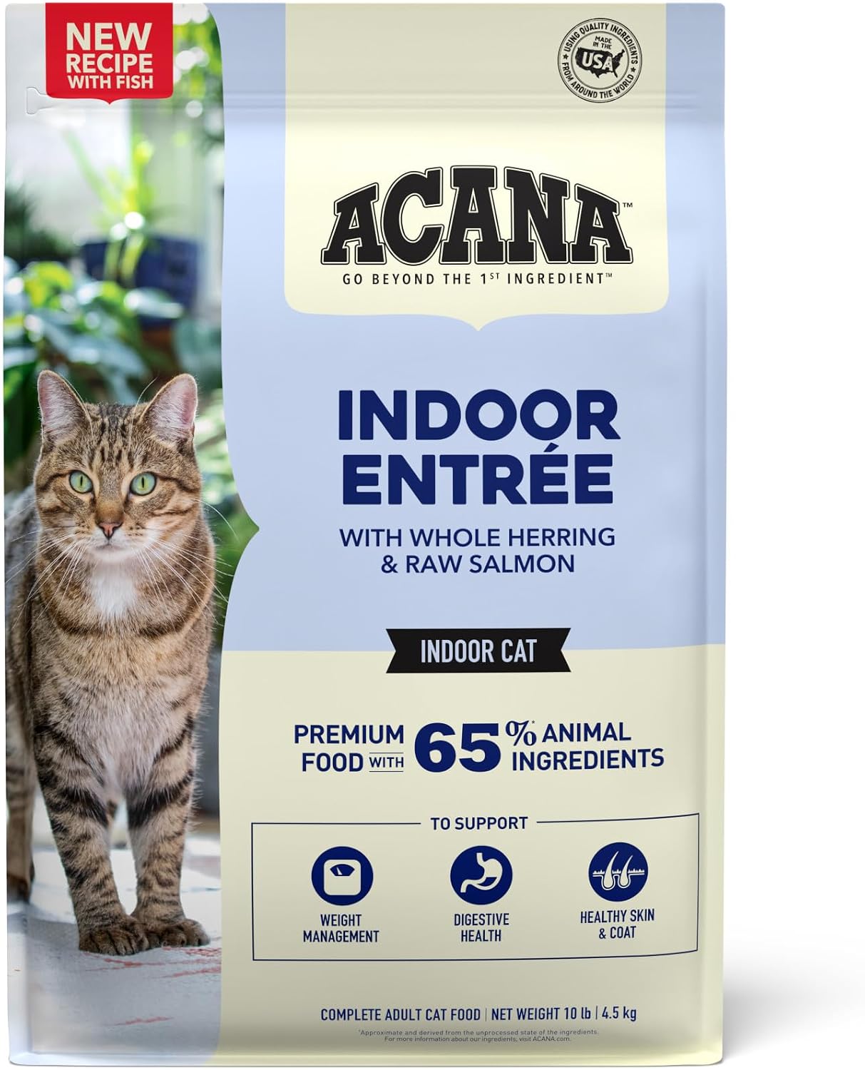 ACANA Dry Cat Food for Indoor Cats Indoor Entrée Chicken Turkey 4lb Bag