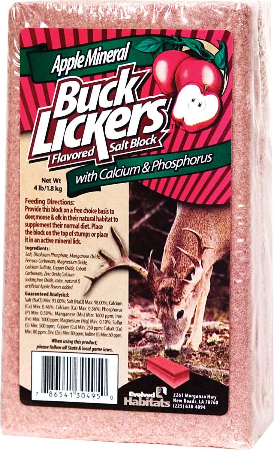 Buck Licker Apple Mineral 4lb Block