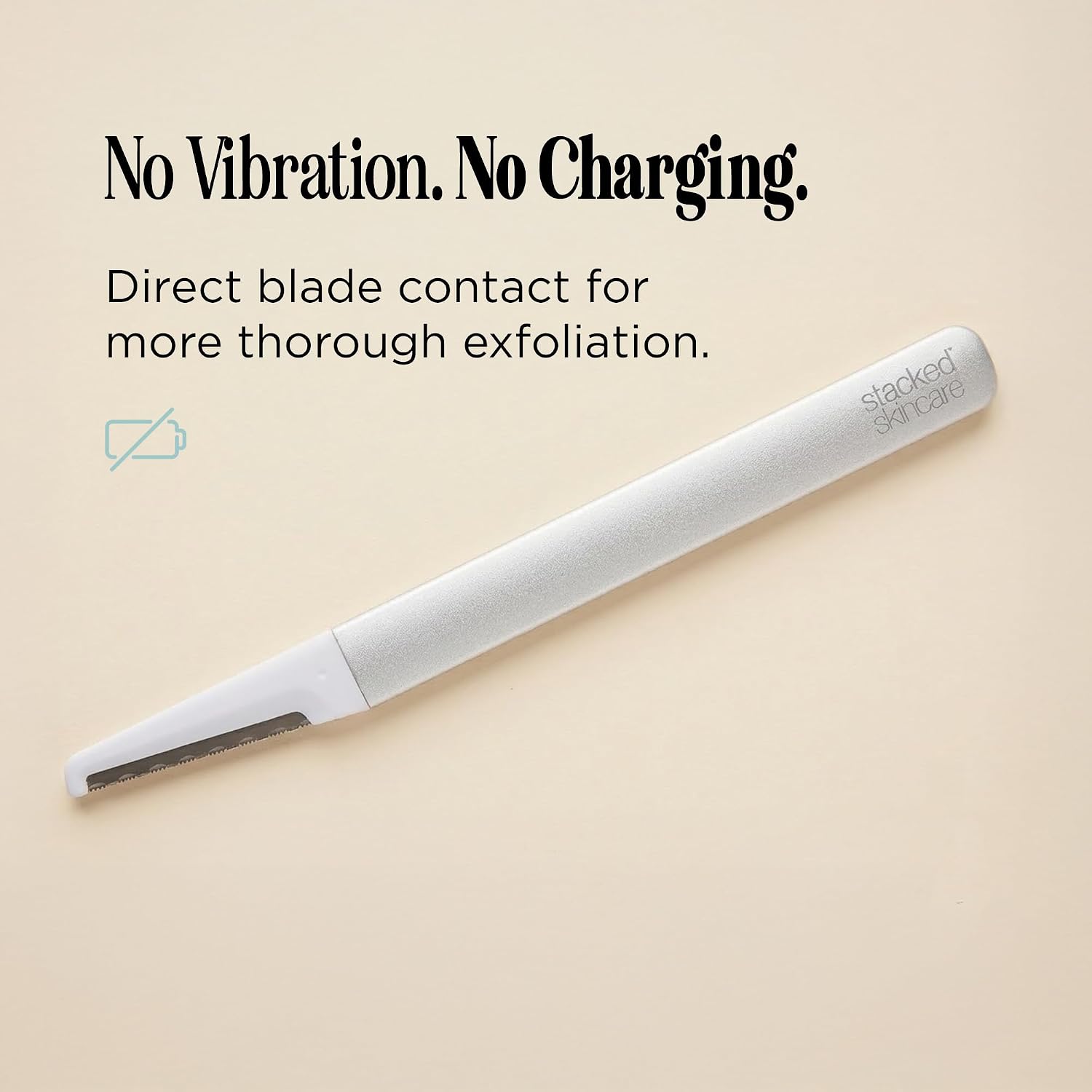 Professional-Grade Dermaplaning Tool – Precision Exfoliation, Removes Peach Fuzz & Dead Skin, Aluminum Handle, Refillable Blades