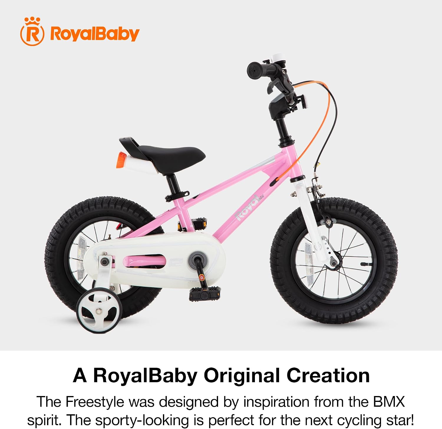 RoyalBaby Freestyle Kids Bike 12 14 16 18 20 Inch Bicycle for Boys Girls Ages 3-10 Years, Multiple Color Options