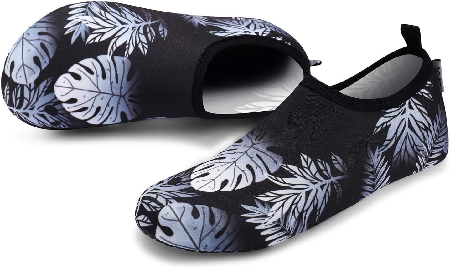 VIFUUR Water Shoes for Men Women Barefoot Quick Dry Aqua Socks Slip On | Lightweight, Breathable Upper, Flexible Sole, Drainage Design, Easy Slip-On Fit for Water Activities
