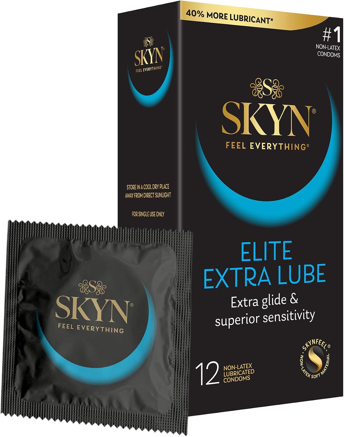 Lifestyles Skyn Polyisoprene Condoms, 12 Count (Pack of 1)