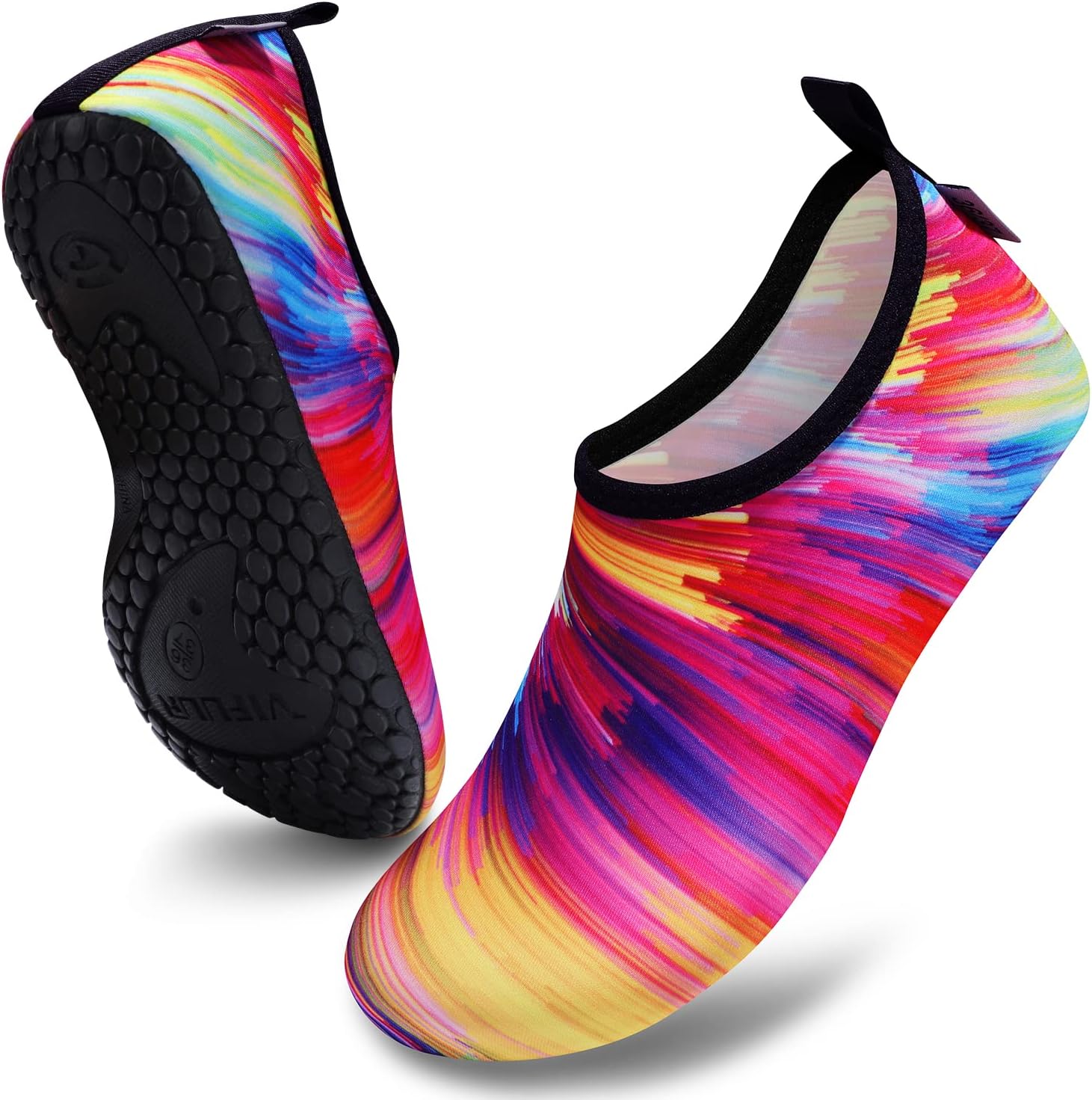 VIFUUR Water Shoes for Men Women Barefoot Quick Dry Aqua Socks Slip On | Lightweight, Breathable Upper, Flexible Sole, Drainage Design, Easy Slip-On Fit for Water Activities