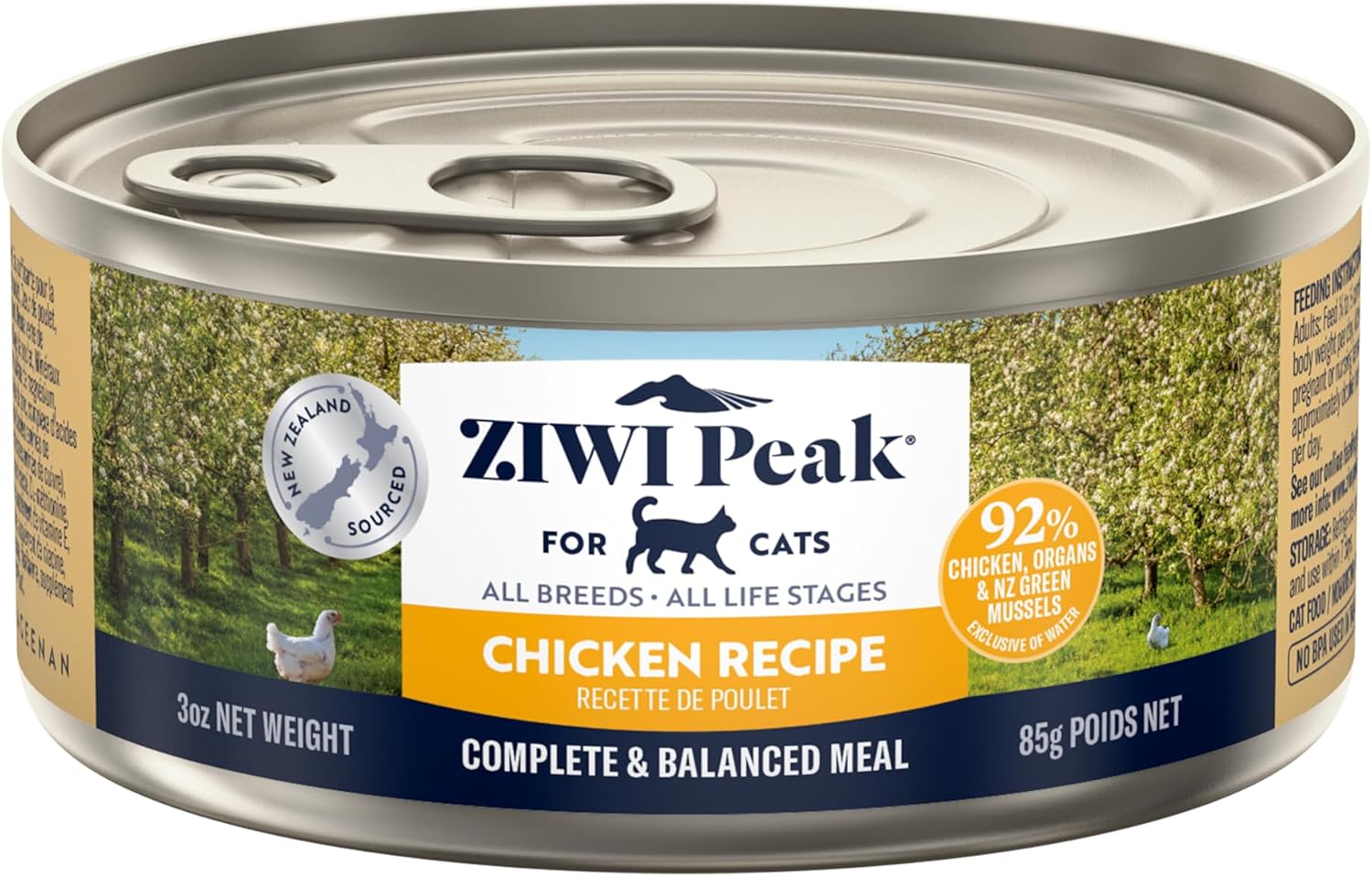 ZIWI Peak Wet Cat Food – All Natural, High Protein, Grain Free, Limited Ingredient, with Superfoods (Venison, Case of 12, 6.5oz Cans)