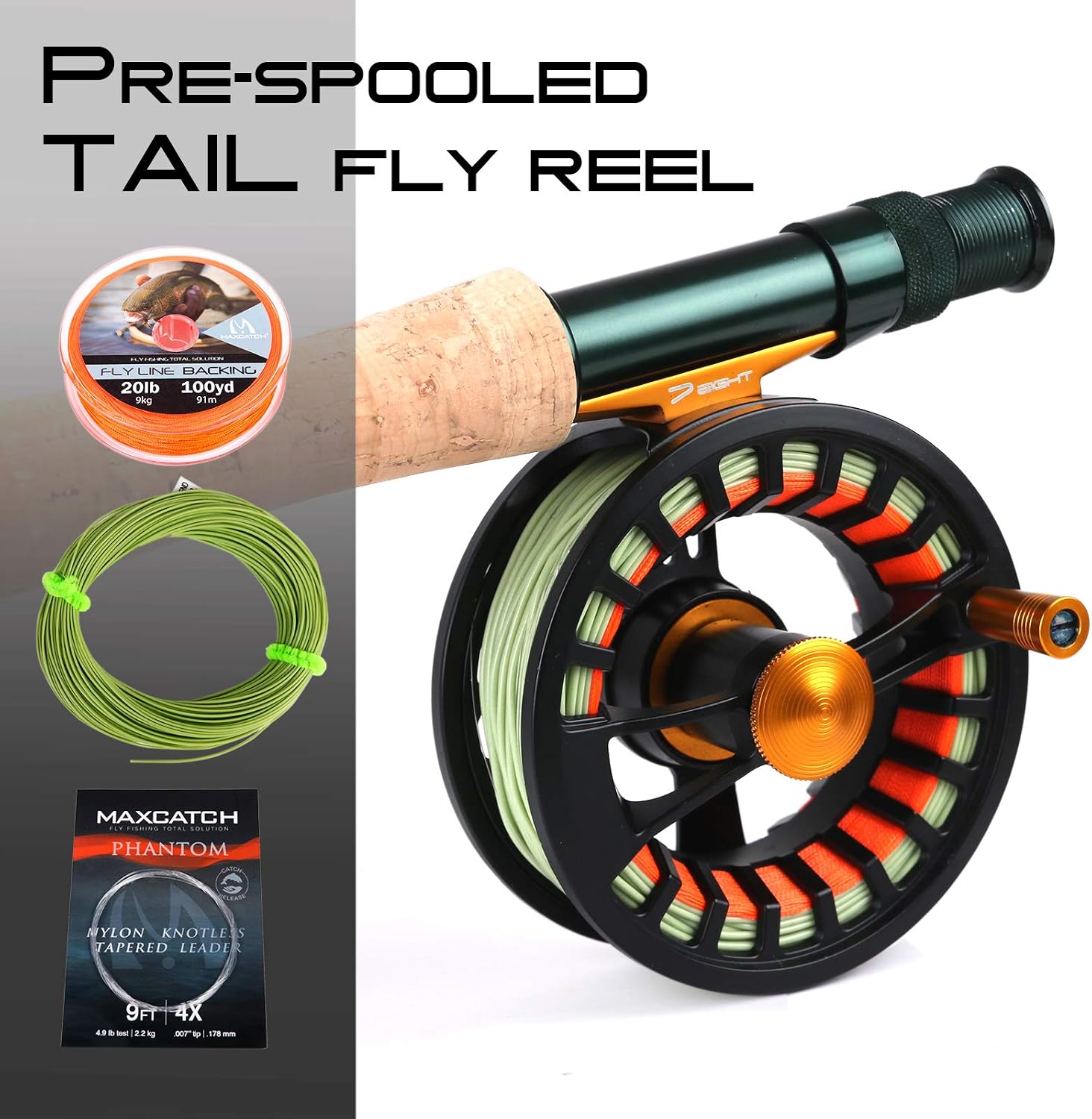 M MAXIMUMCATCH Maxcatch Alltime Travel Fishing Rod-Ultra Compact for Backpacking 8-Piece 9ft with Rod Tube (Size: 5/6/8wt)