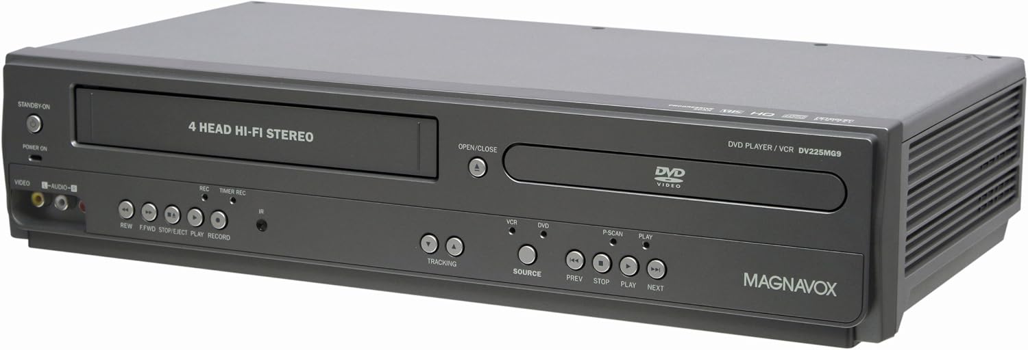 Magnavox DV225MG9 DVD Player and 4 Head Hi-Fi Stereo VCR (Renewed)