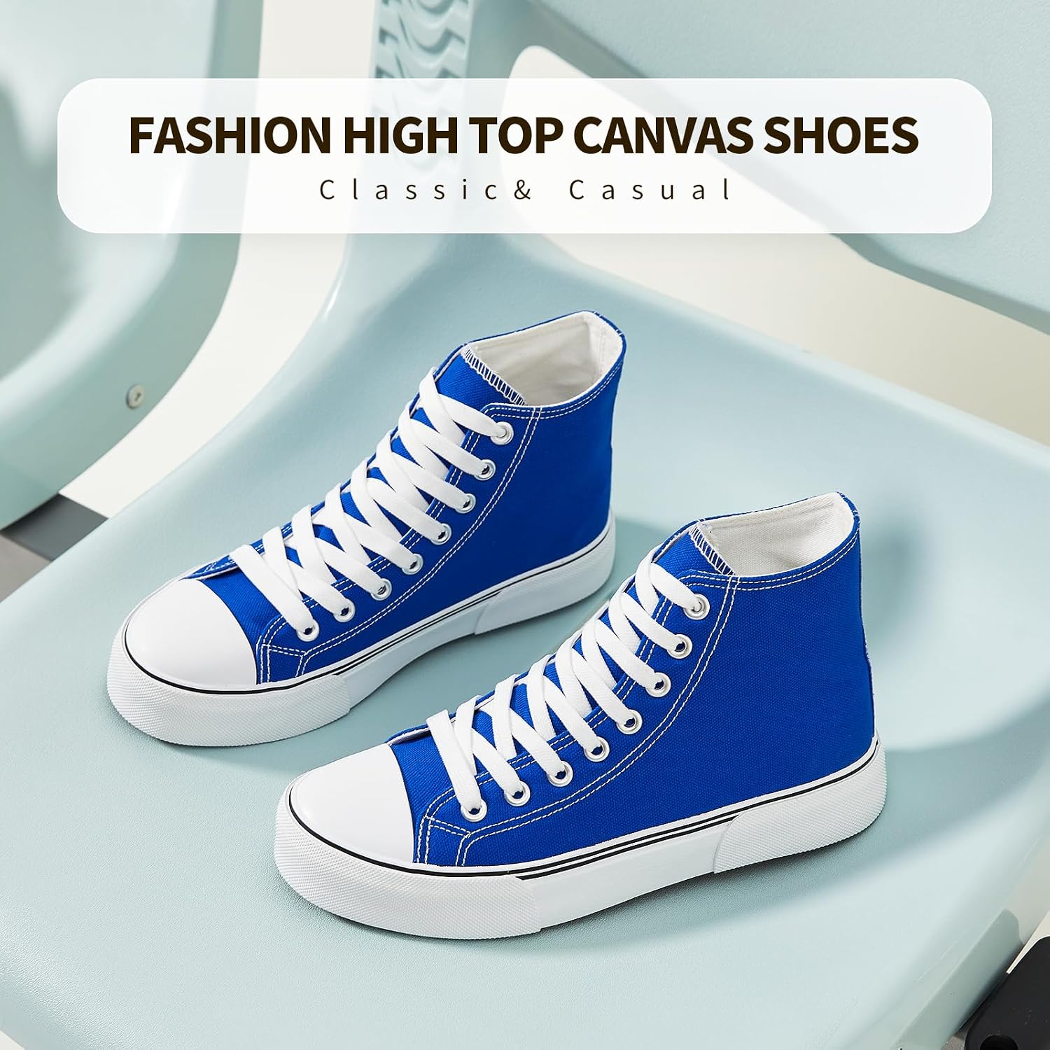 hash bubbie High Top Canvas Sneakers Fashion Walking Shoes