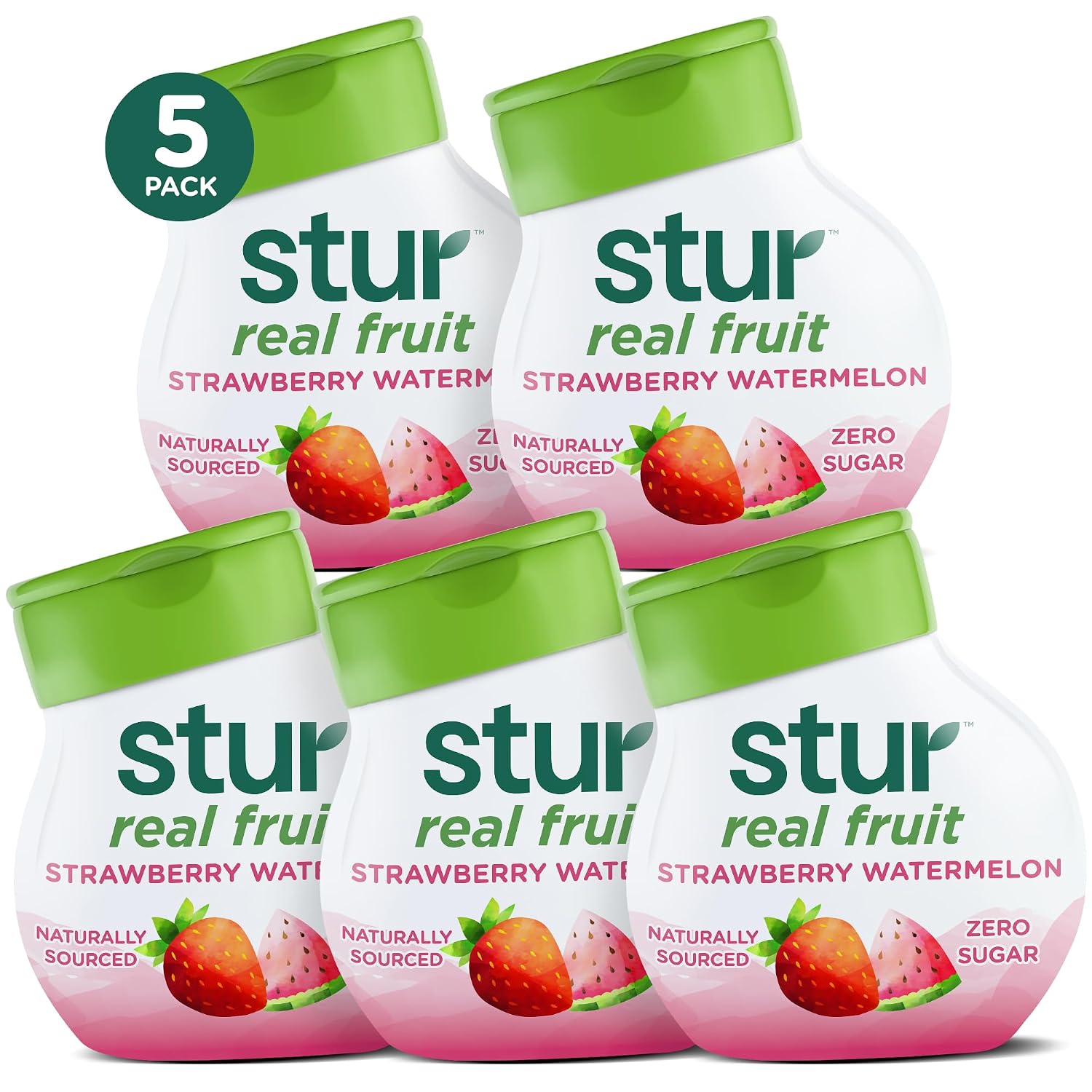 Stur Liquid Water Enhancer | Blue & Blackberry | Naturally Sweetened | High in Vitamin C & Antioxidants | Sugar Free | Zero Calories | Keto | Vegan | 5 Bottles, Makes 120 Drinks