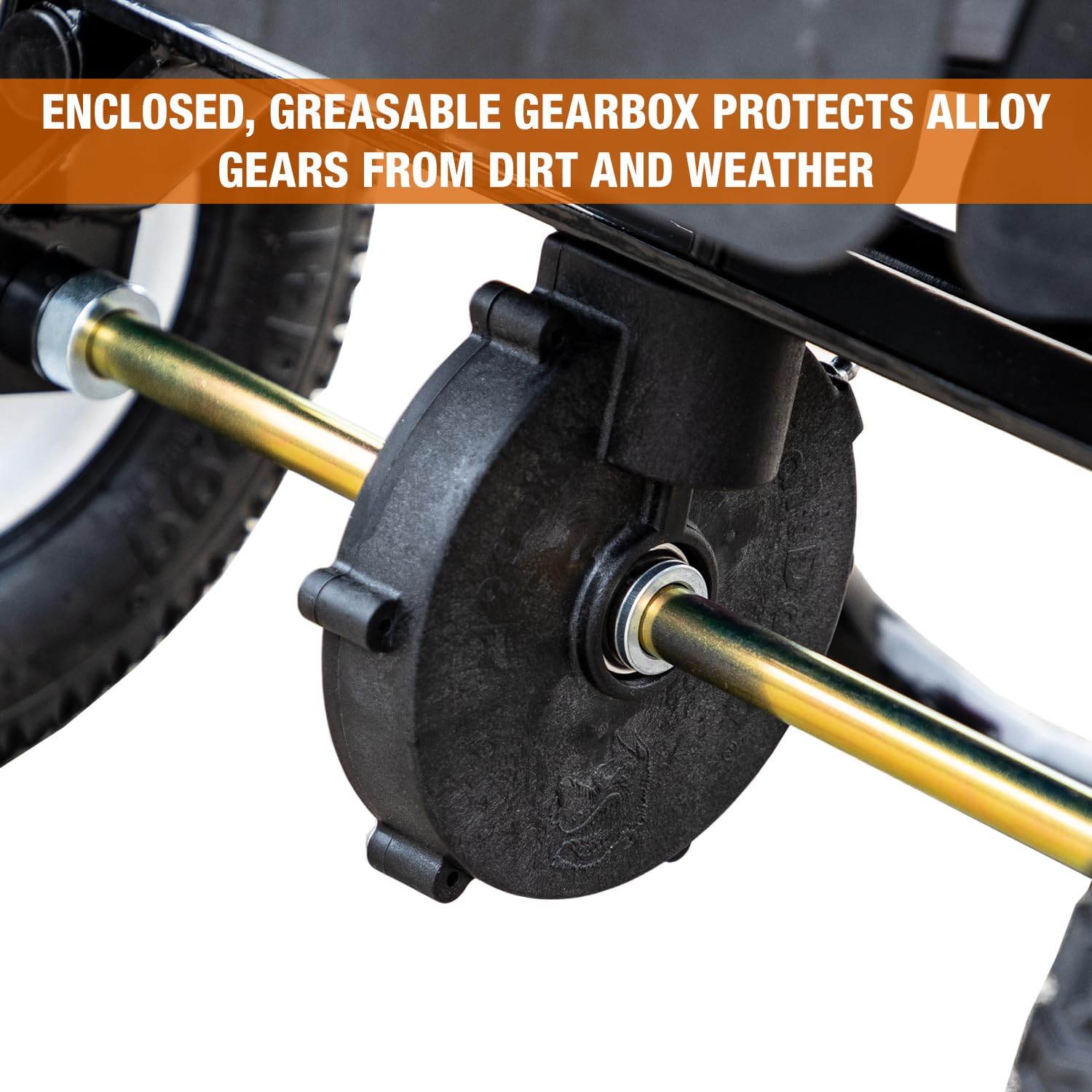 Buyers Products 3039632R Grounds Keeper All Season, Broadcast Walk Behind Push Spreader, 100lb Capacity, for Seed, Fertilizer, Winter Salt & Snow Melt