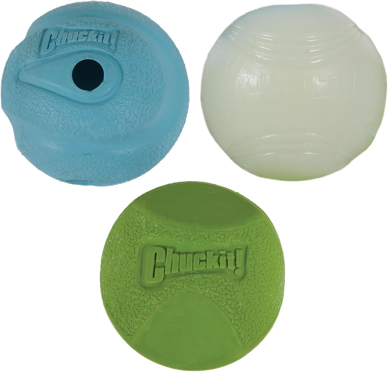 Chuckit! Fetch Pack Dog Balls - Interactive Dog Toys, High-Bounce Fetch Ball, Floating Ultra and Rugged Balls, Durable - Size Small, 2-inch Diameter, Set of 3