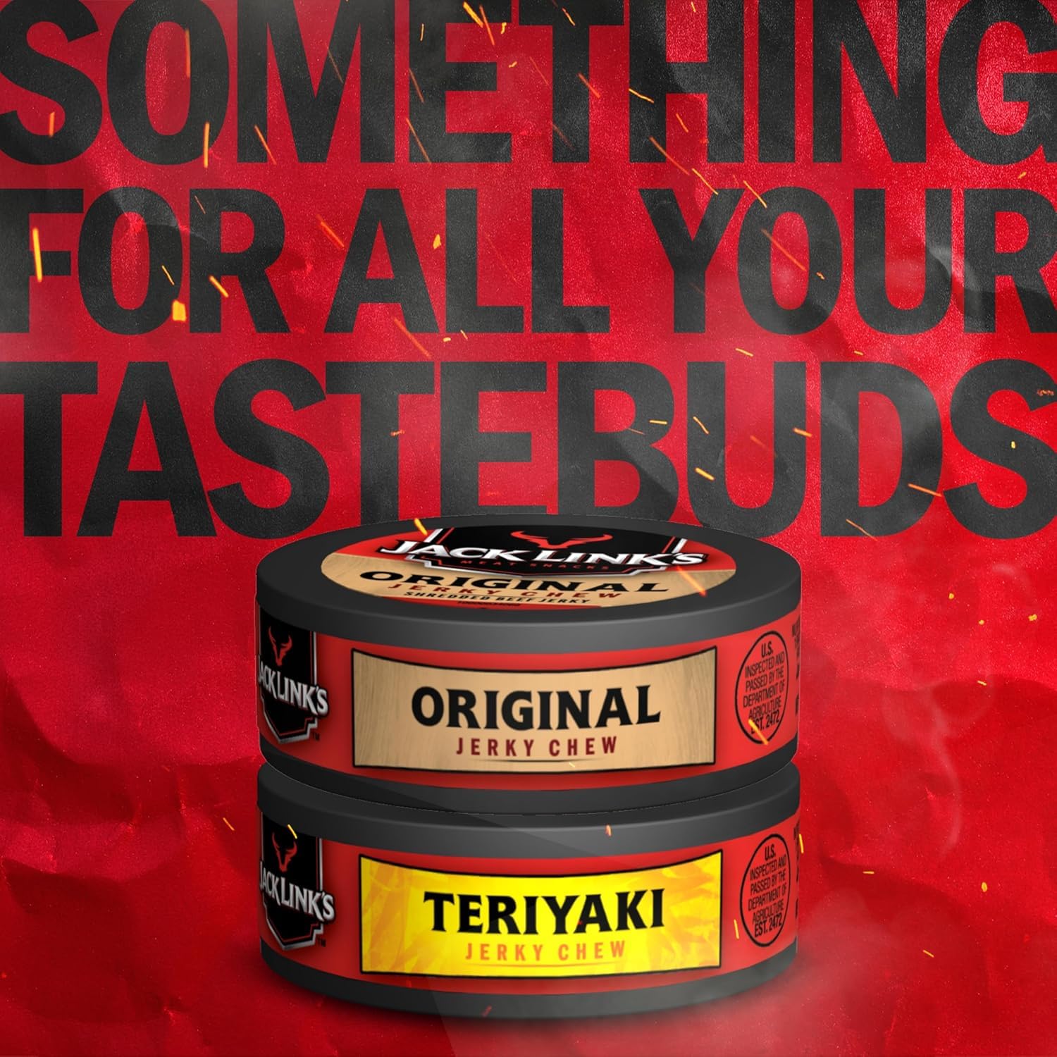 Jack Link's Teriyaki Beef Jerky Chew - (36 Pack) 0.32 oz Tins - Ready to Eat Protein Snacks - 4g Protein per Serving - Made with 100% Real Beef
