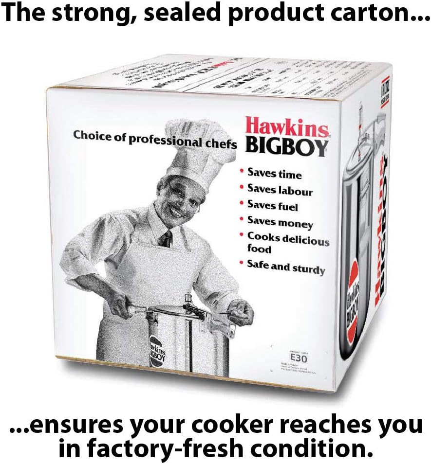 Hawkins Bigboy Aluminum Pressure Cooker, 14 Litres